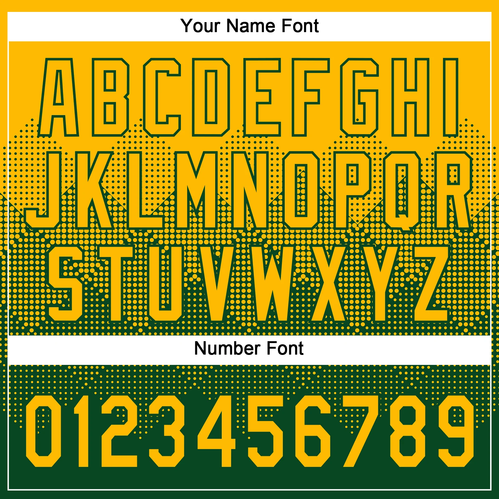 Custom Gold Green 3D Gradient Square Shape Two-Button Unisex Softball Jersey - Image 5