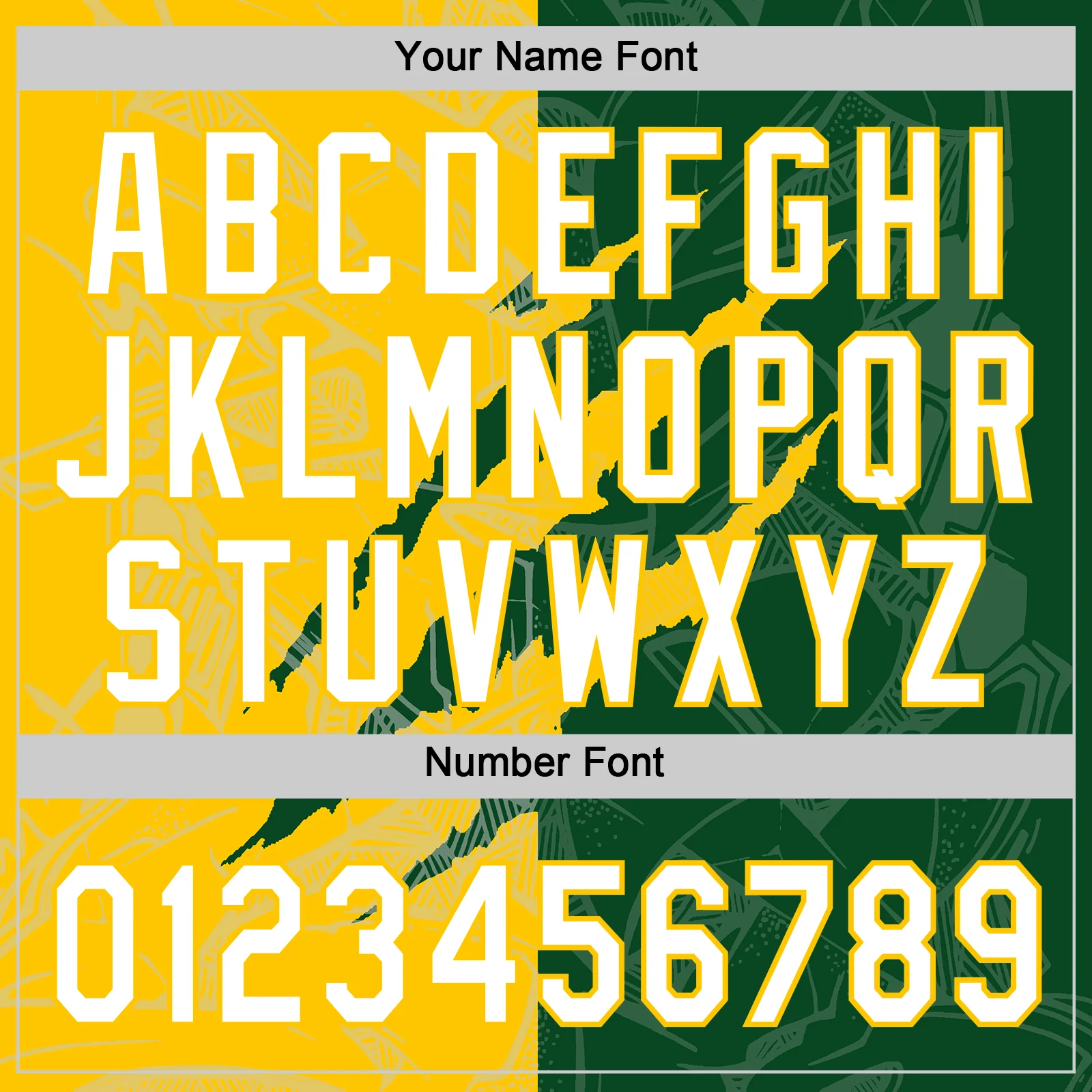 Custom Graffiti Pattern White Green-Yellow 3D Scratch Two-Button Unisex Softball Jersey - Image 5
