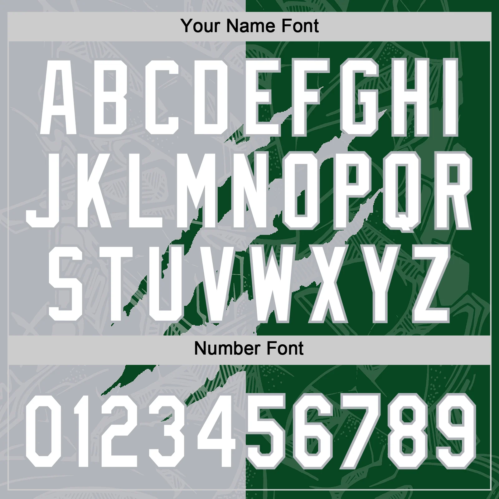 Custom Graffiti Pattern White Green-Gray 3D Scratch Two-Button Unisex Softball Jersey - Image 5