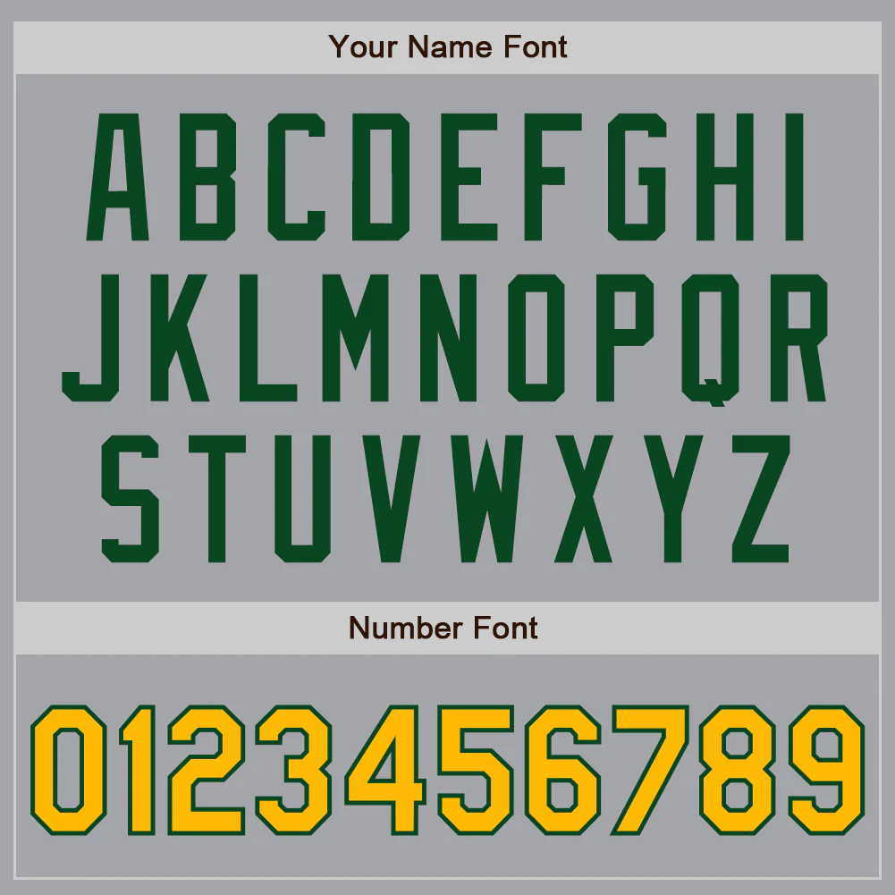 Custom Gray Gold-Green Authentic Two Tone Baseball Jersey - Image 5