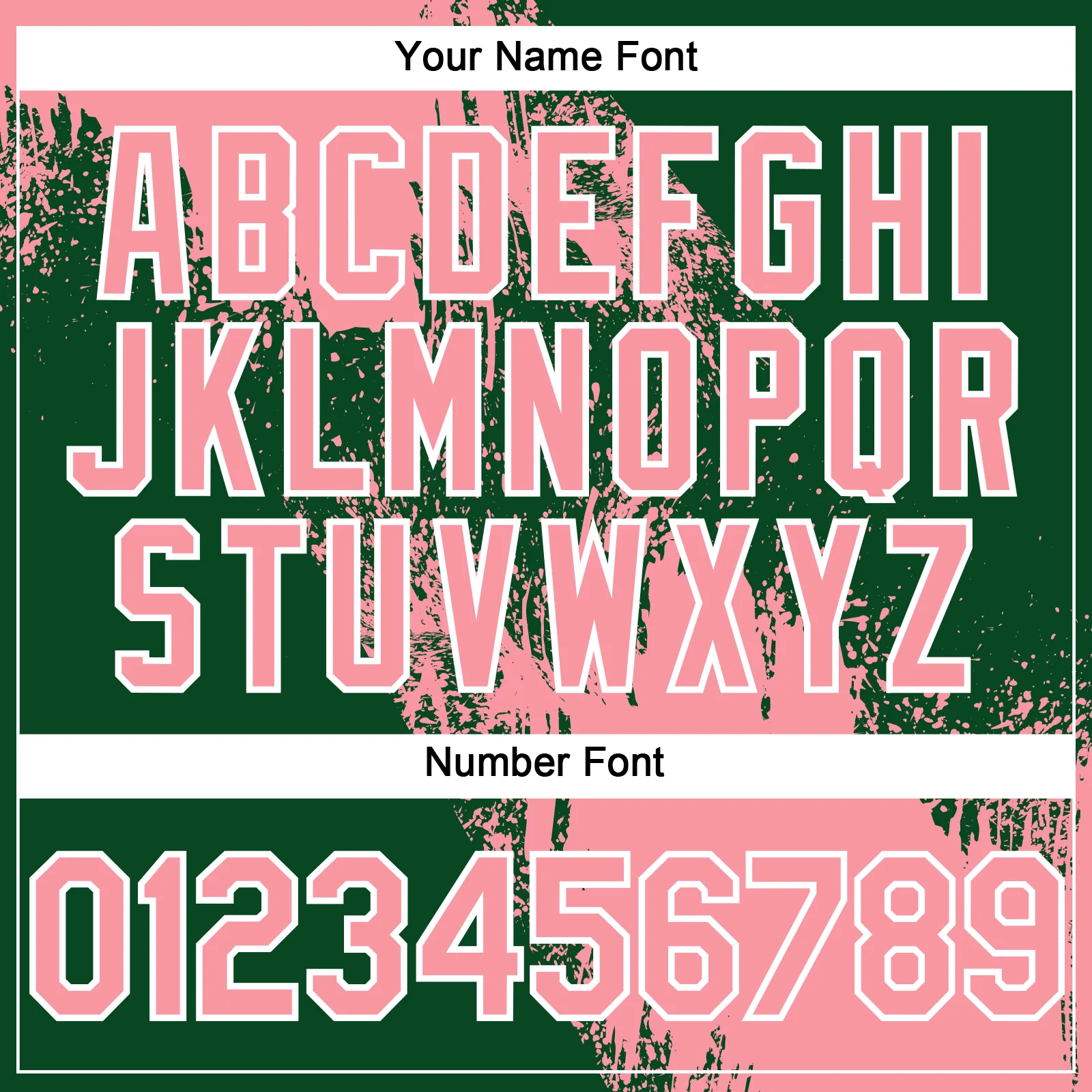 Custom Medium Pink Green-White 3D Pattern Abstract Brush Stroke Two-Button Unisex Softball Jersey - Image 5