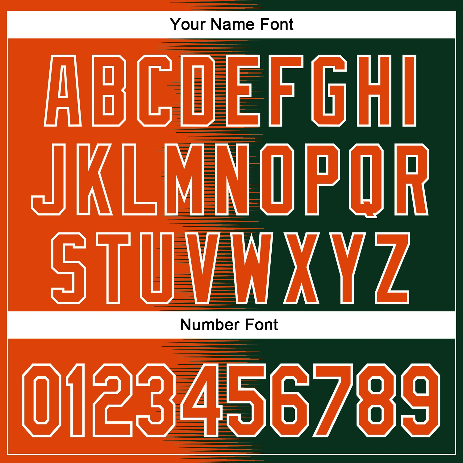 Custom Orange Green-White Gradient Line Bomber Full-Snap Varsity Letterman Hoodie Jacket - Image 6