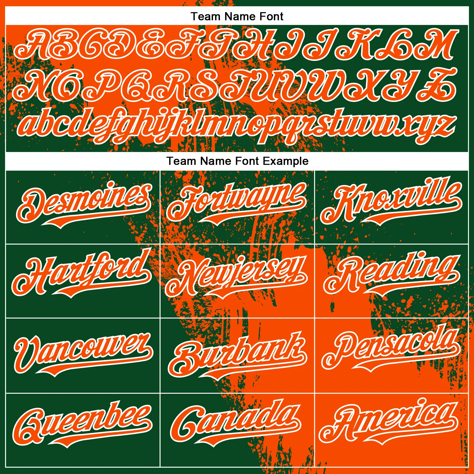 Custom Orange Green-White 3D Pattern Abstract Brush Stroke Two-Button Unisex Softball Jersey - Image 4