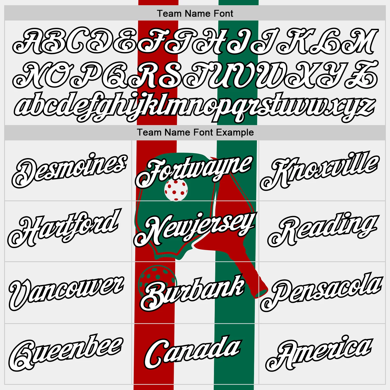 Custom Red White Green-Black 3D Pickleball Paddles Balls Performance T-Shirt - Image 3