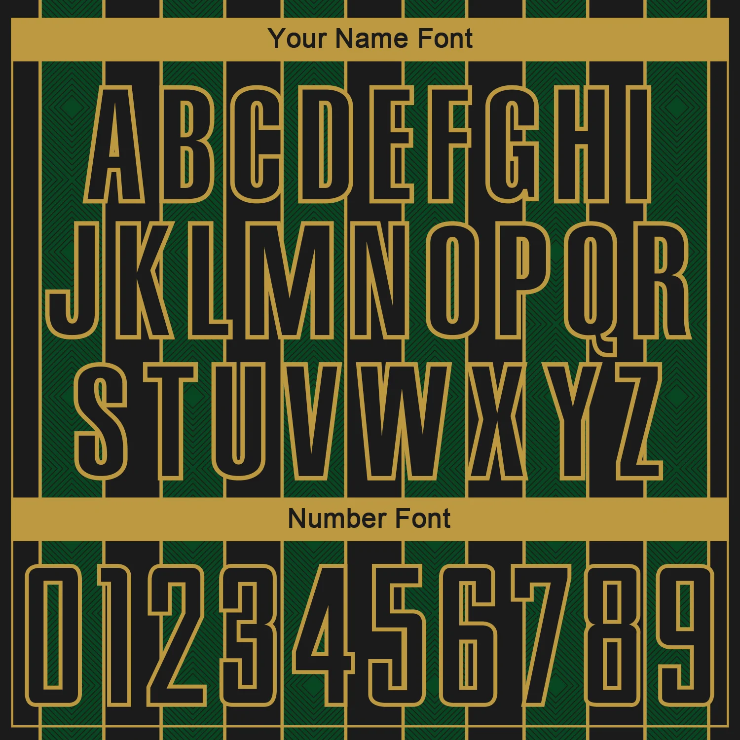Custom Black Green-Old Gold Pinstripe Line Sports Sublimation Soccer Uniform Jersey - Image 6