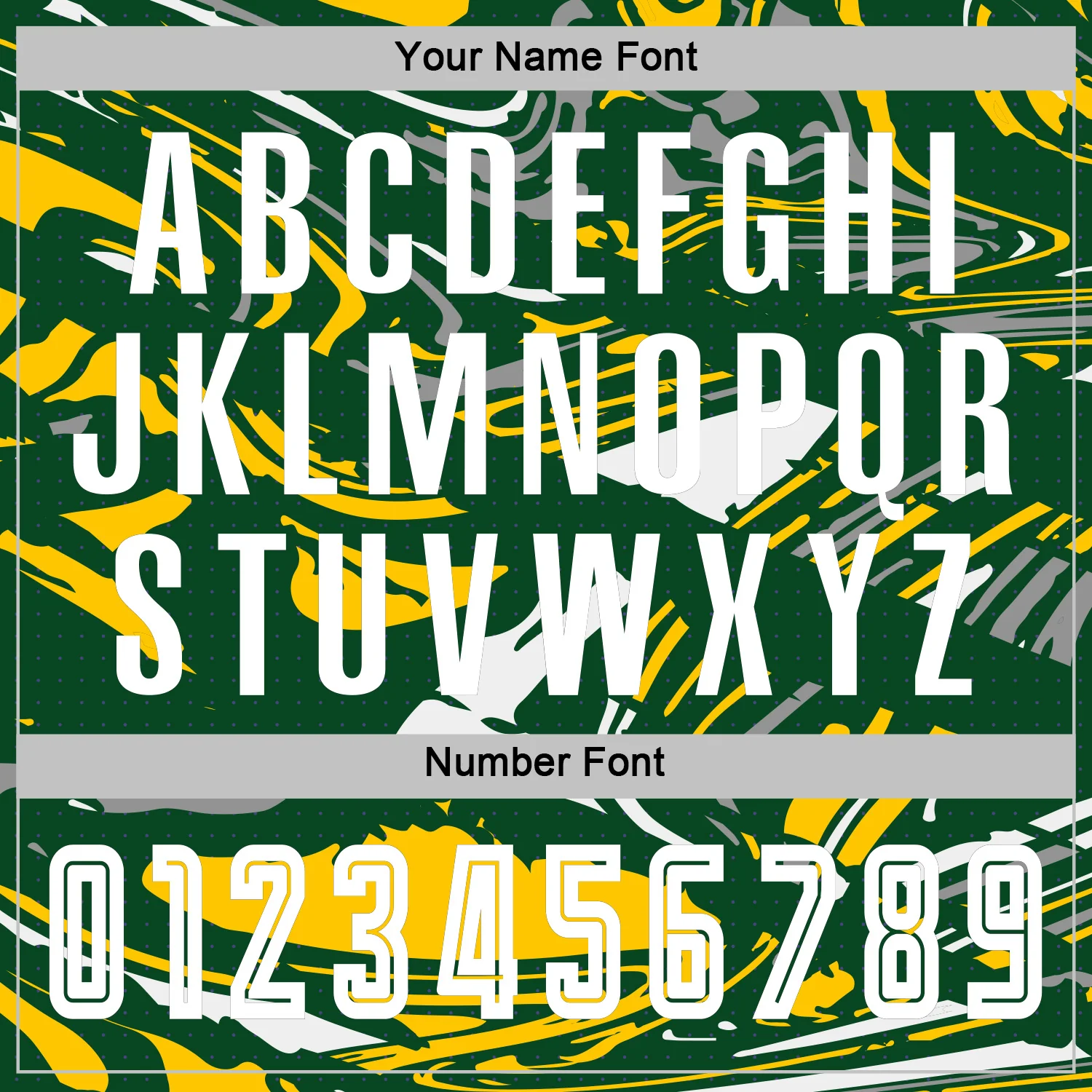 Custom Figure White Green-Yellow Fluid Art Splash Sublimation Soccer Uniform Jersey - Image 6
