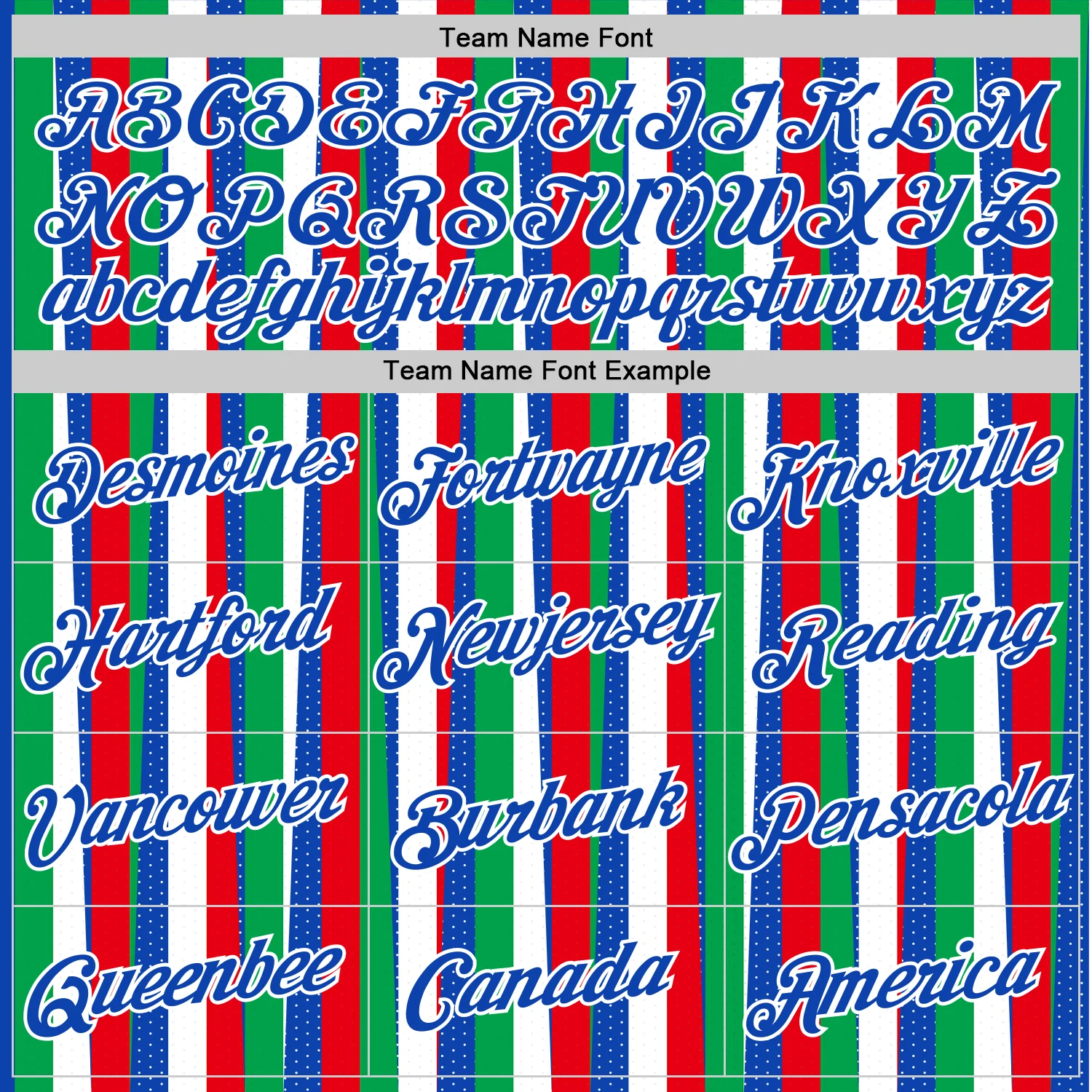 Custom Thunder Blue Green Red-White Italy Line Soccer Jersey Performance T-Shirt - Image 3