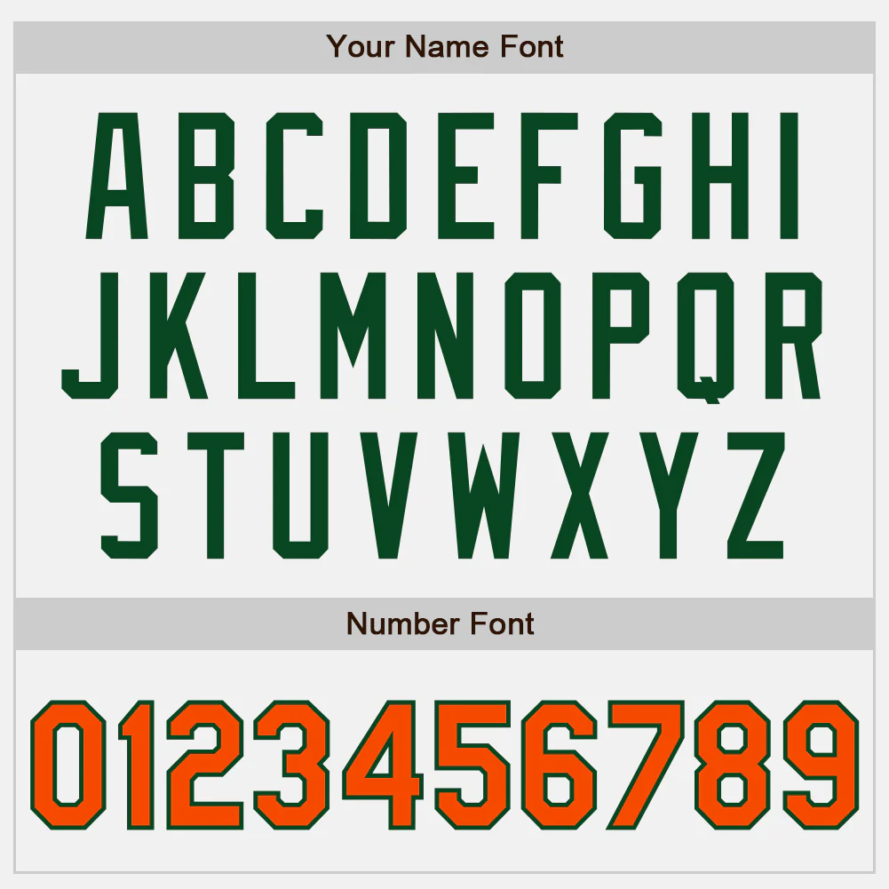 Custom White Orange Pinstripe Green Authentic Two Tone Baseball Jersey - Image 5