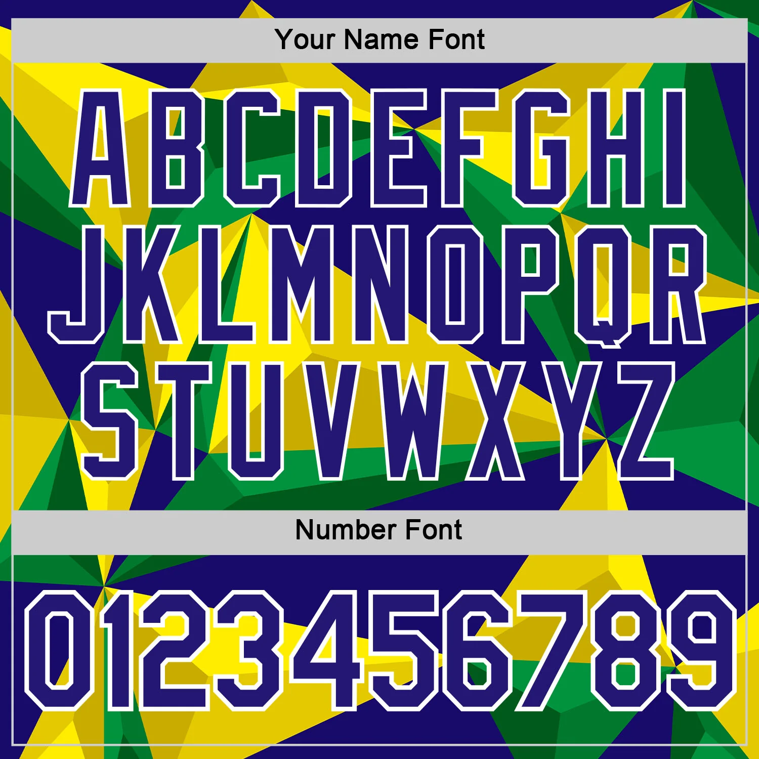 Custom Yellow Dark Purple Green-White Brazil Geometric Shape Soccer Jersey Performance T-Shirt - Image 4