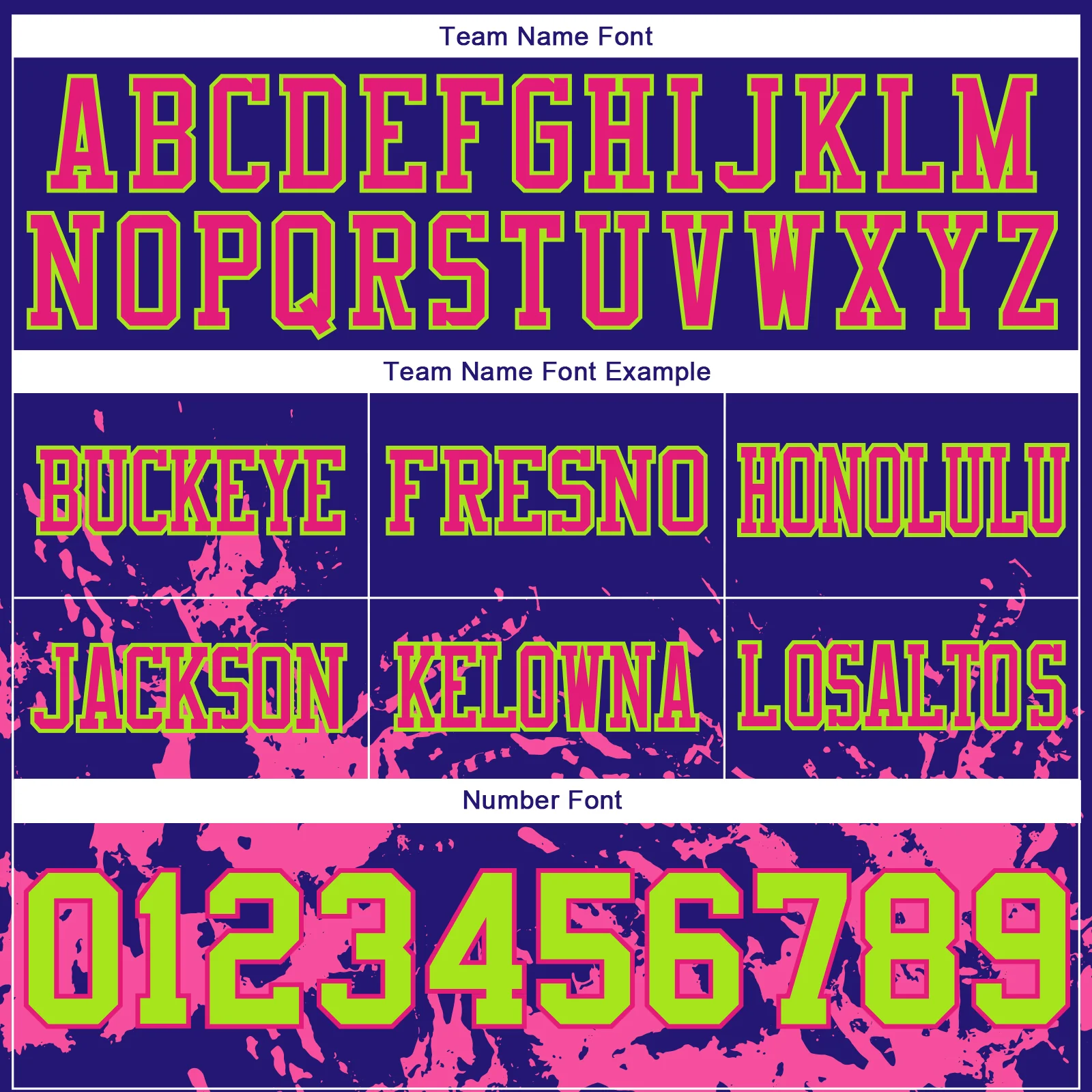 Custom Dark Purple Neon Green-Hot Pink 3D Pattern Splash Authentic Football Jersey - Image 4