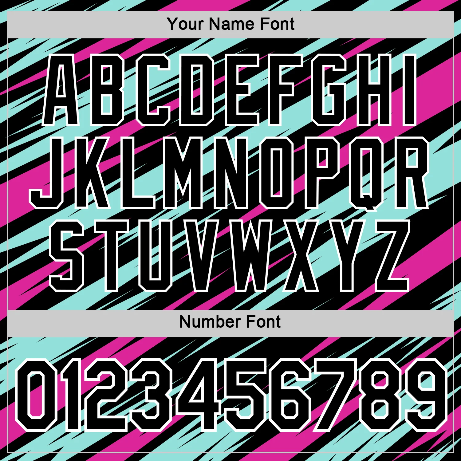 Custom Black Ice Blue-Deep Pink 3D Esports Performance T-Shirt - Image 4