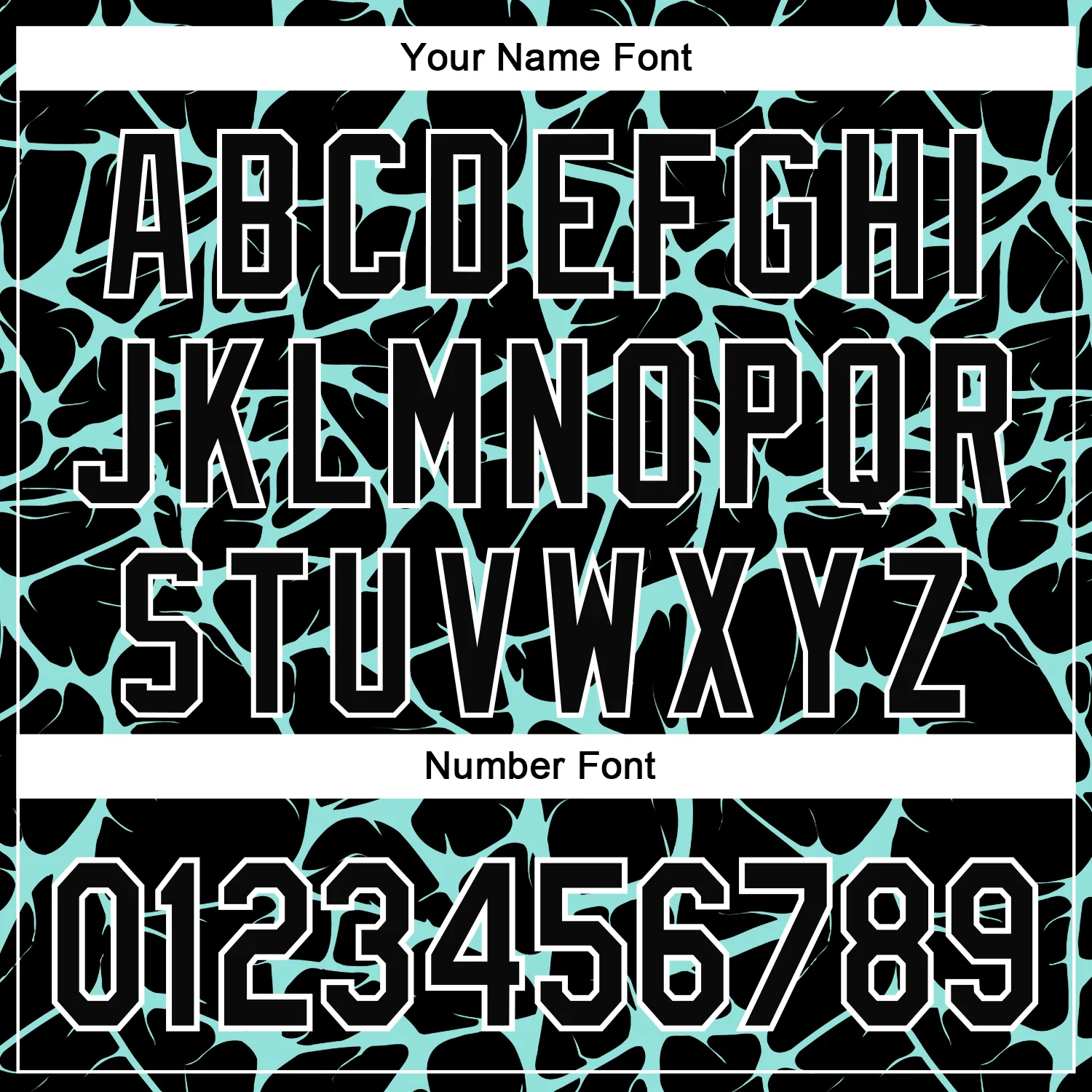 Custom Black Ice Blue-White Abstract Network Bomber Full-Snap Varsity Letterman Hoodie Jacket - Image 6