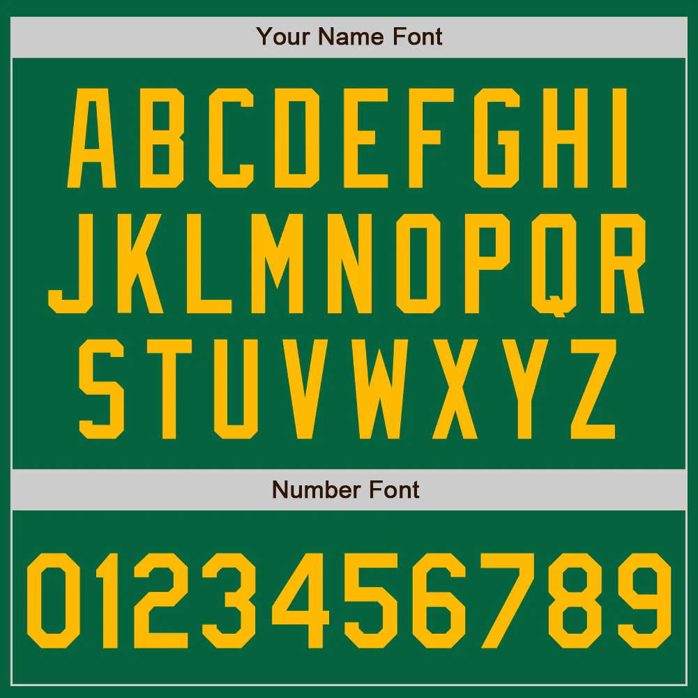 Custom Kelly Green Gold Authentic Two Tone Baseball Jersey - Image 5