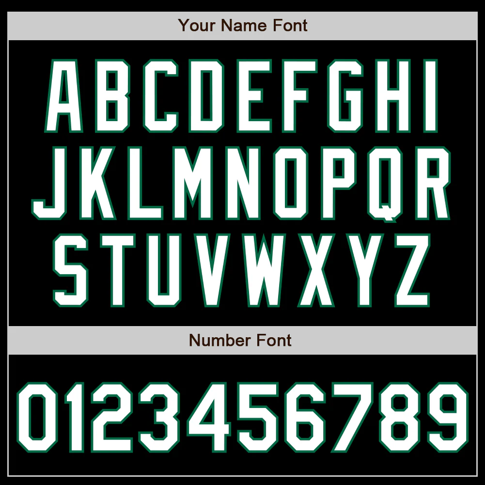 Custom Black White-Kelly Green Authentic Baseball Jersey - Image 8