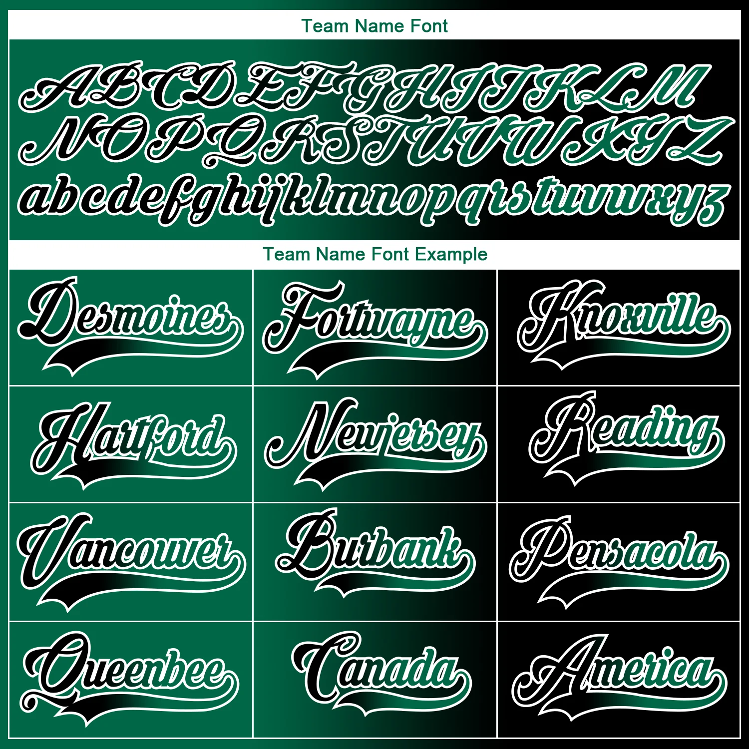 Custom Black Kelly Green-White Gradient Fashion Hockey Lace Neck Jersey - Image 6