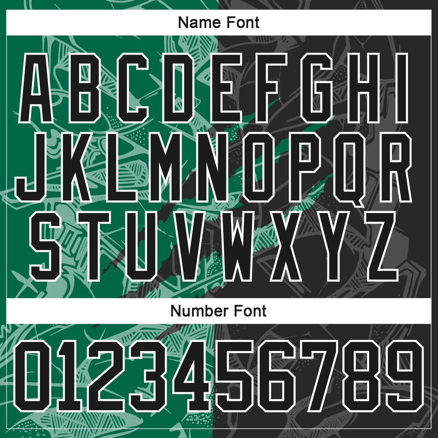 Custom Black Kelly Green-White 3D Pattern Gradient Fashion Scratch Hockey Lace Neck Jersey - Image 5