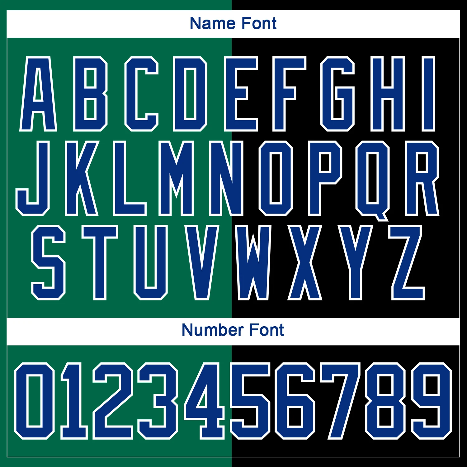 Custom Black Royal Kelly Green-White Split Fashion Hockey Lace Neck Jersey - Image 7