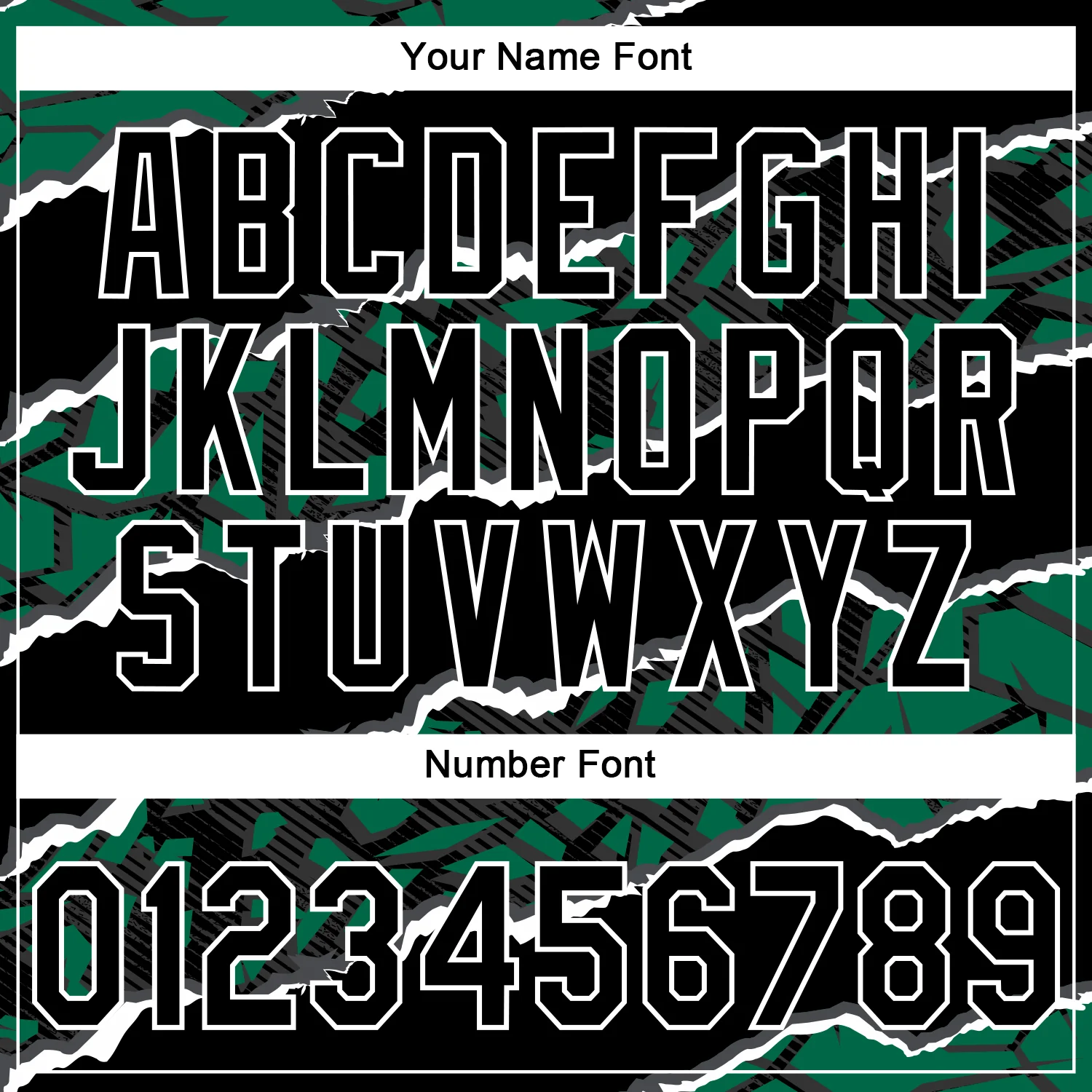 Custom Stitched Black Kelly Green-White 3D Pattern Design Torn Paper Style Sports Pullover Sweatshirt Hoodie - Image 4