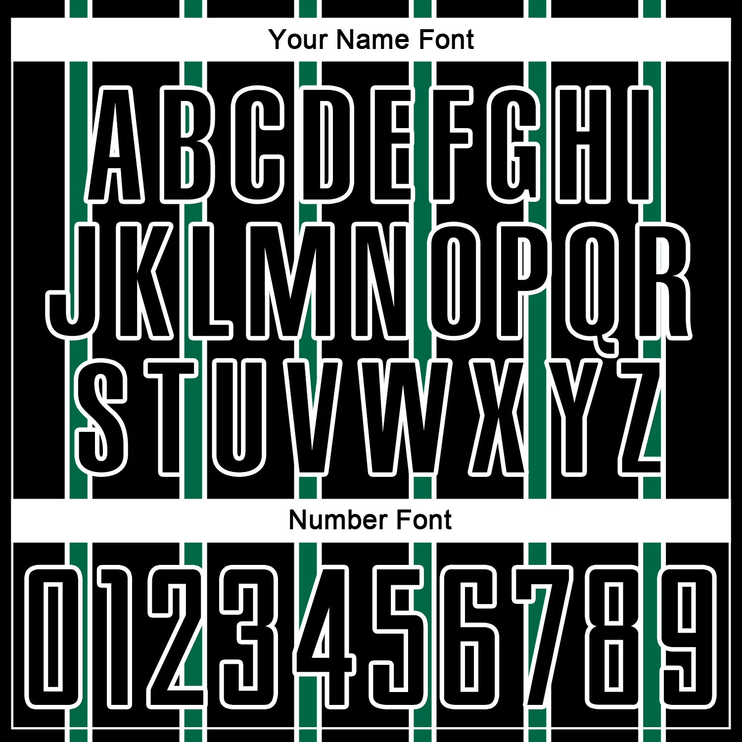 Custom Black Kelly Green-White Stripe Line Sublimation Soccer Uniform Jersey - Image 6