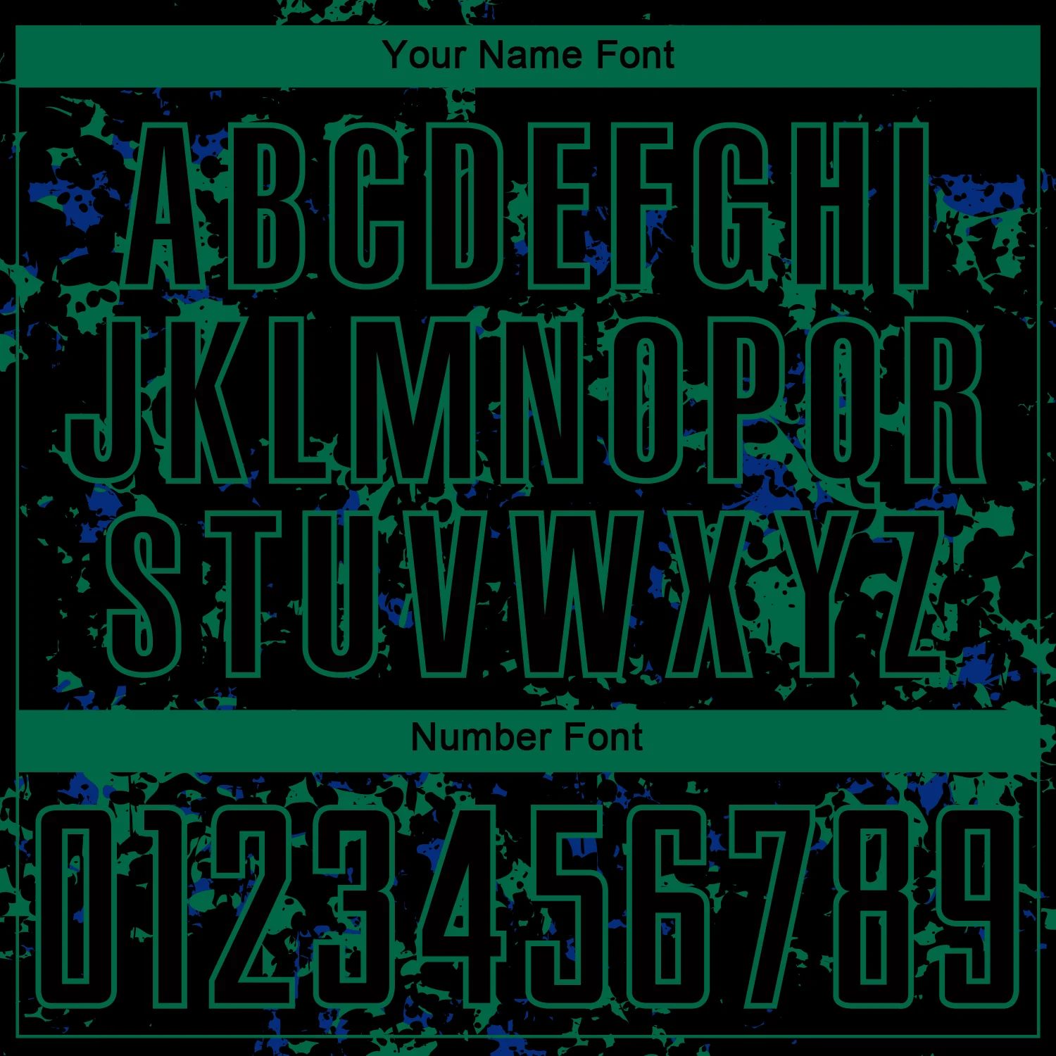Custom Black Kelly Green-Royal Abstract Fragment Art Sublimation Soccer Uniform Jersey - Image 6