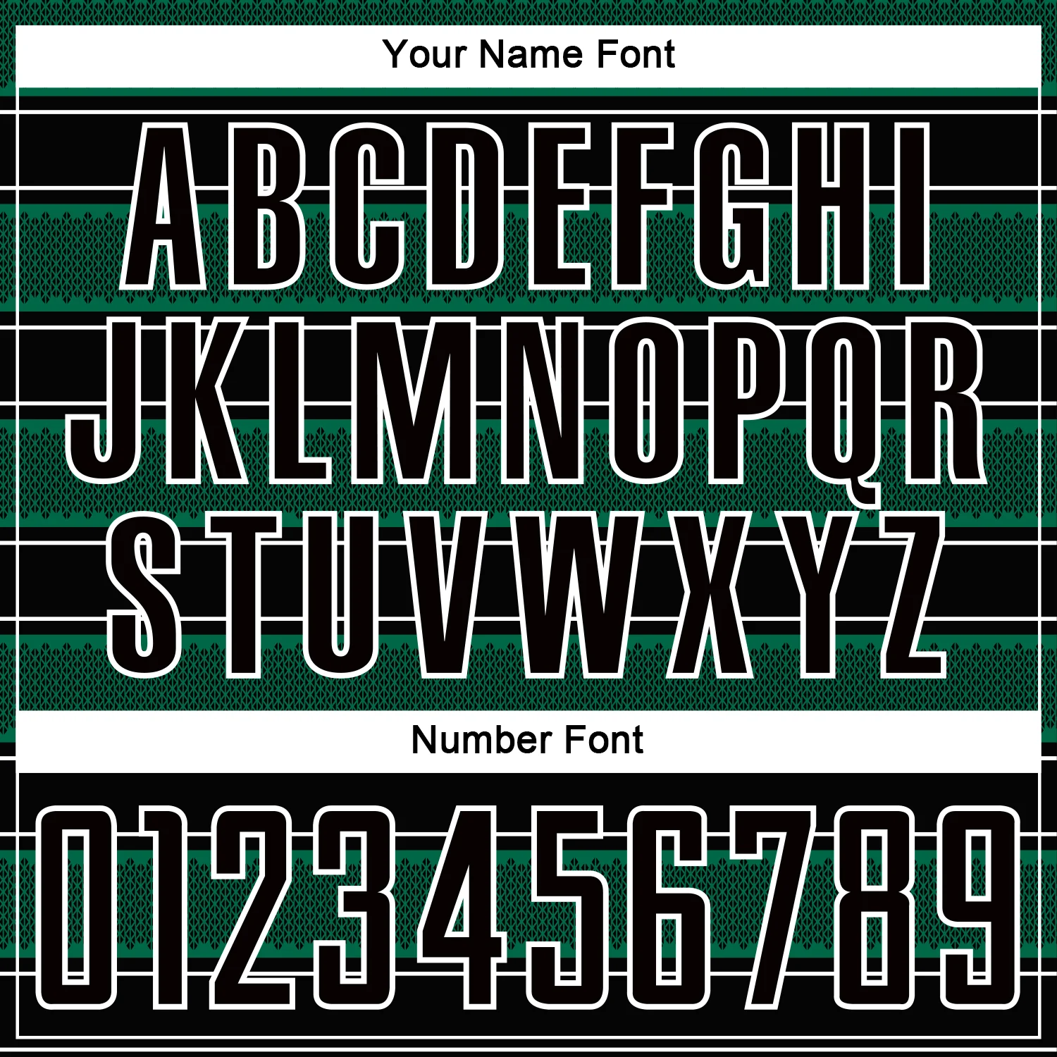 Custom Black Kelly Green-White Geometric Shapes And Line Sublimation Soccer Uniform Jersey - Image 6