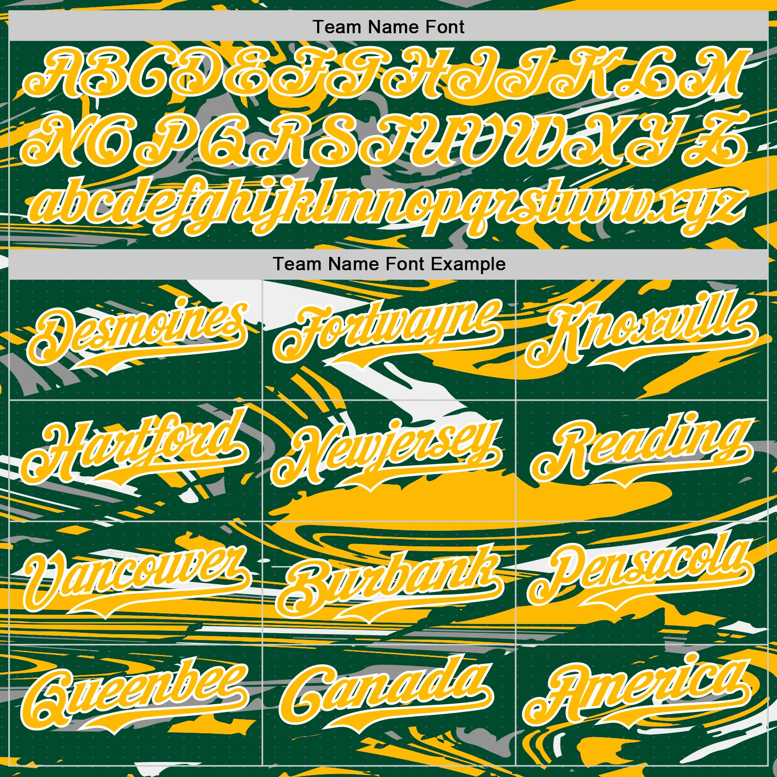 Custom Figure Gold Kelly Green-White Fluid Pattern Bomber Full-Snap Varsity Letterman Hoodie Jacket - Image 5