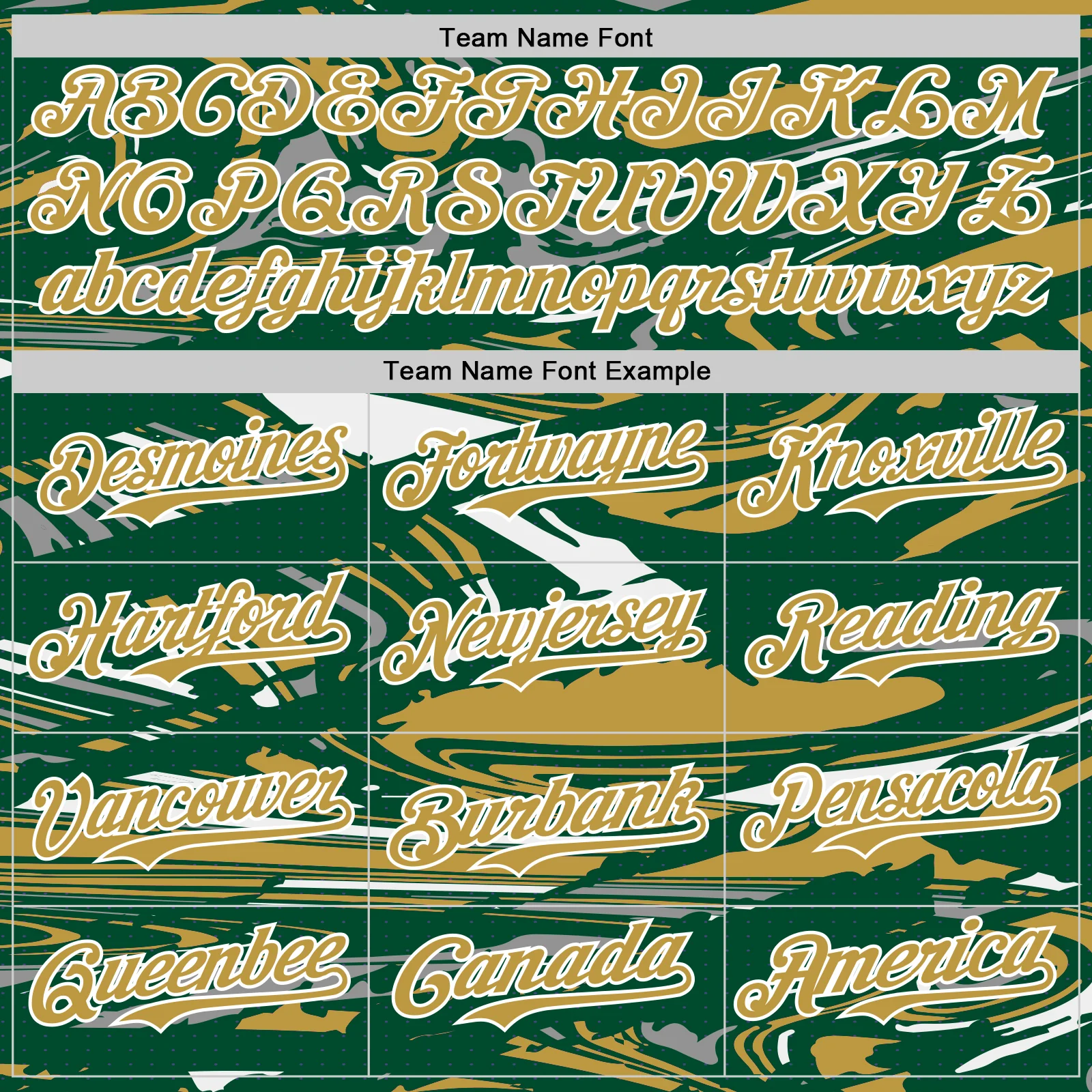 Custom Figure Old Gold Kelly Green-White Fluid Pattern Bomber Full-Snap Varsity Letterman Hoodie Jacket - Image 5