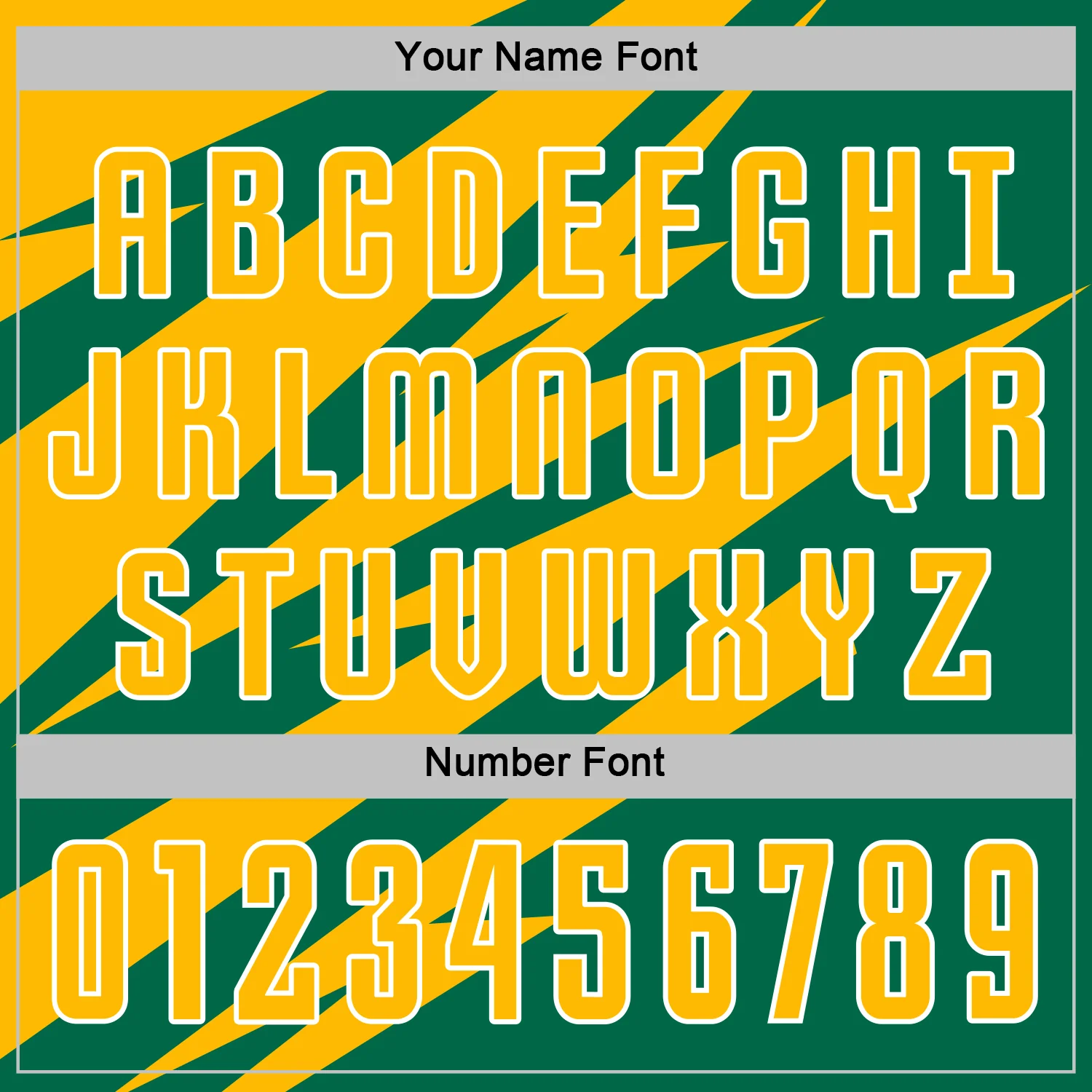 Custom Gold Kelly Green-White Abstract Line Sports Sublimation Soccer Uniform Jersey - Image 6