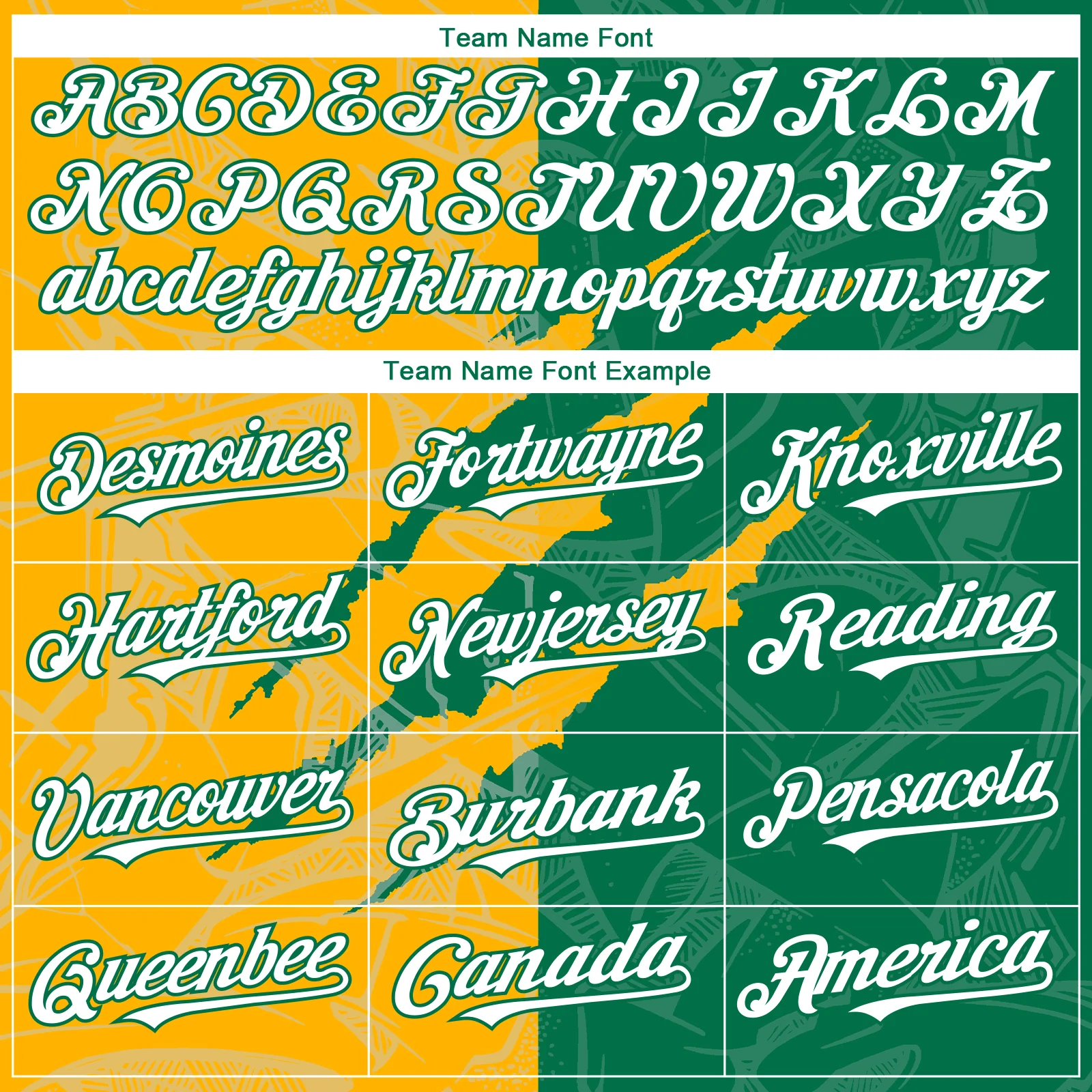 Custom Graffiti Pattern White Kelly Green-Gold 3D Scratch Authentic Baseball Jersey - Image 4