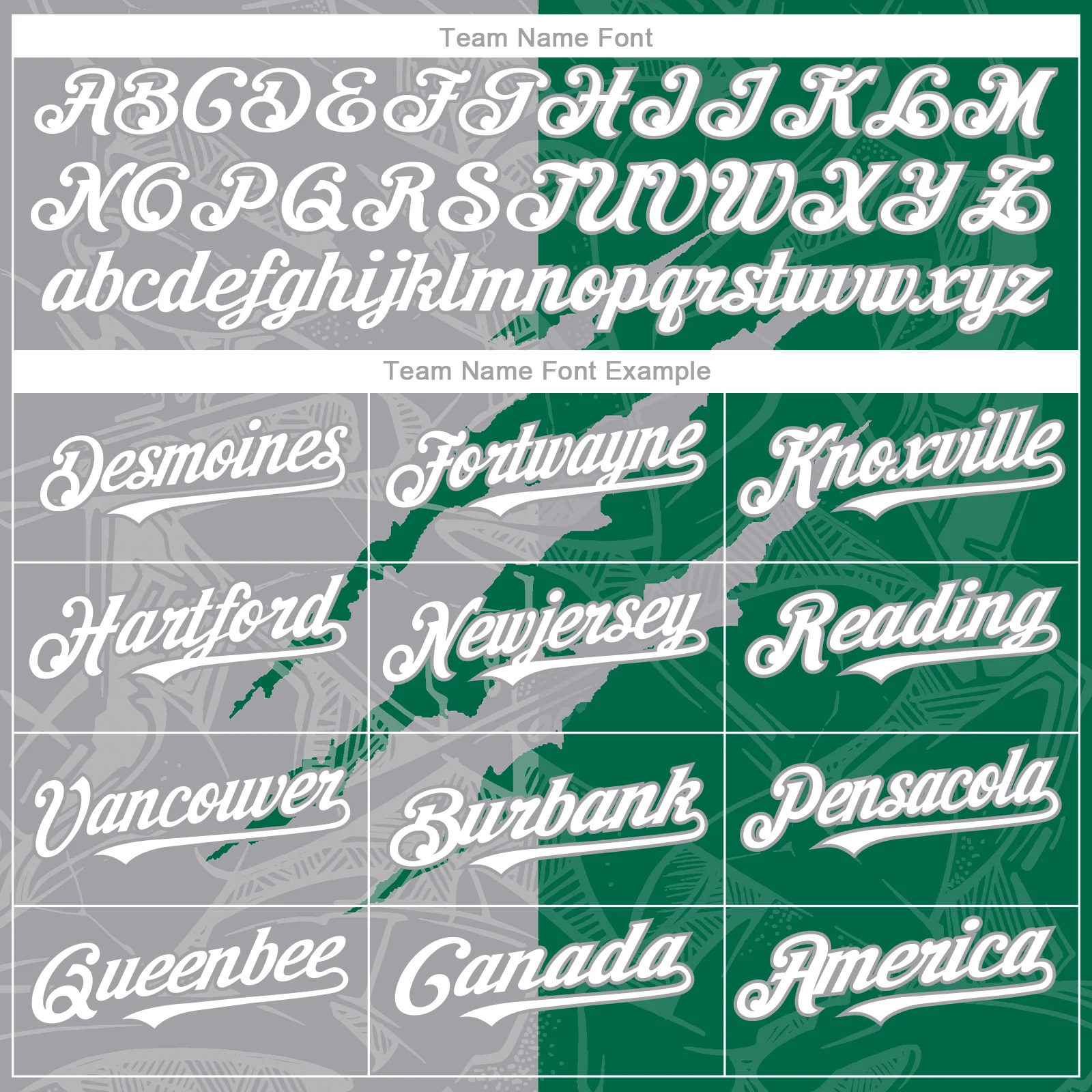 Custom Graffiti Pattern White Kelly Green-Gray 3D Scratch Authentic Baseball Jersey - Image 4