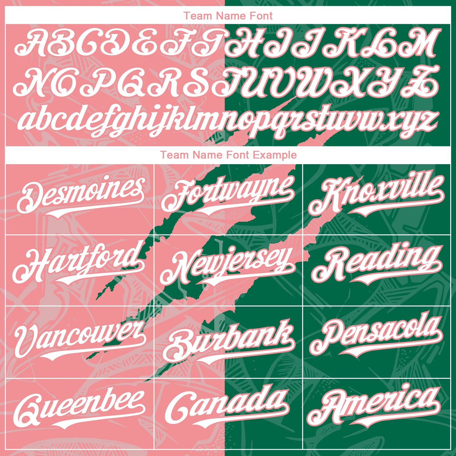 Custom Graffiti Pattern White Kelly Green-Medium Pink 3D Scratch Authentic Baseball Jersey - Image 4