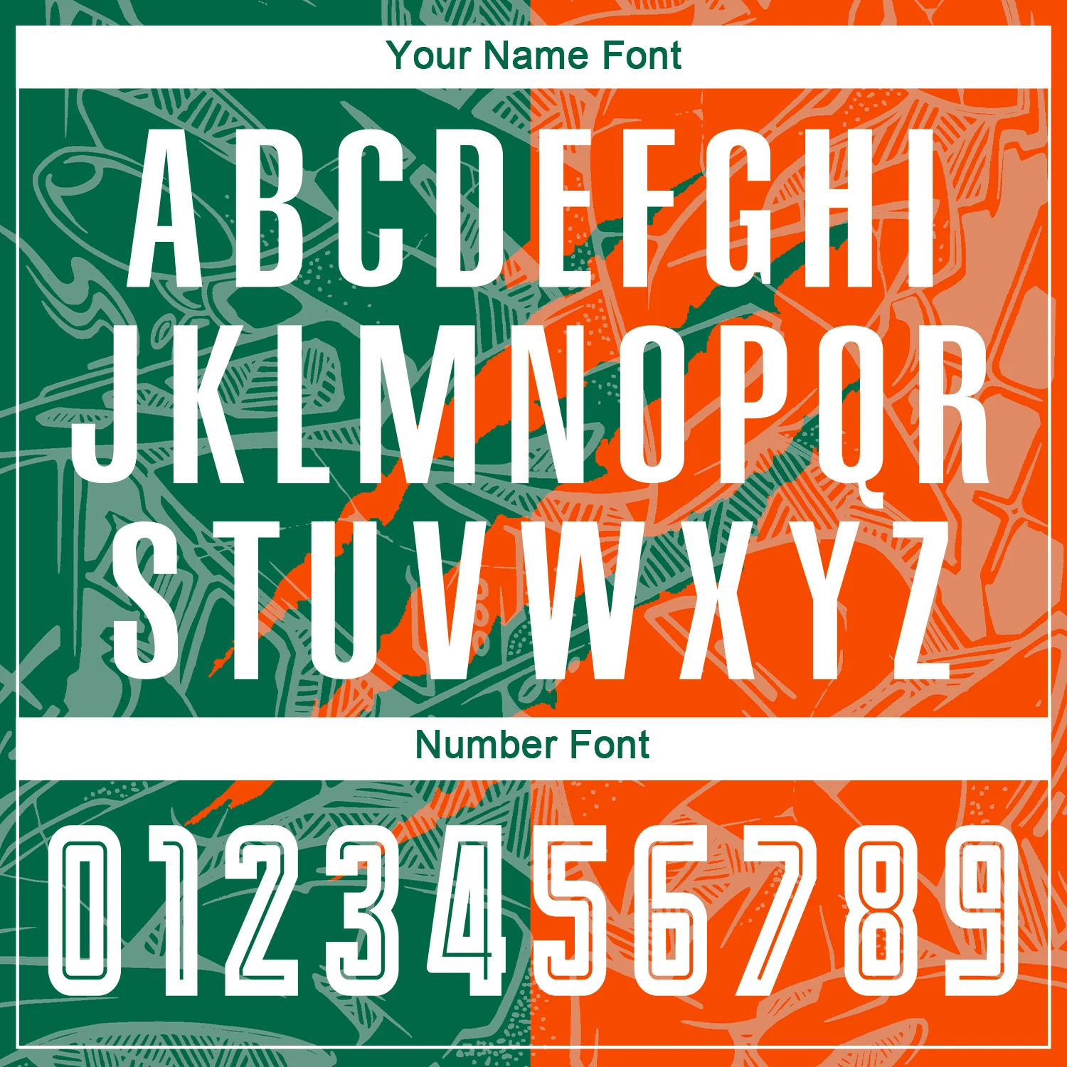 Custom Graffiti Pattern Kelly Green-Orange Scratch Sublimation Soccer Uniform Jersey - Image 6