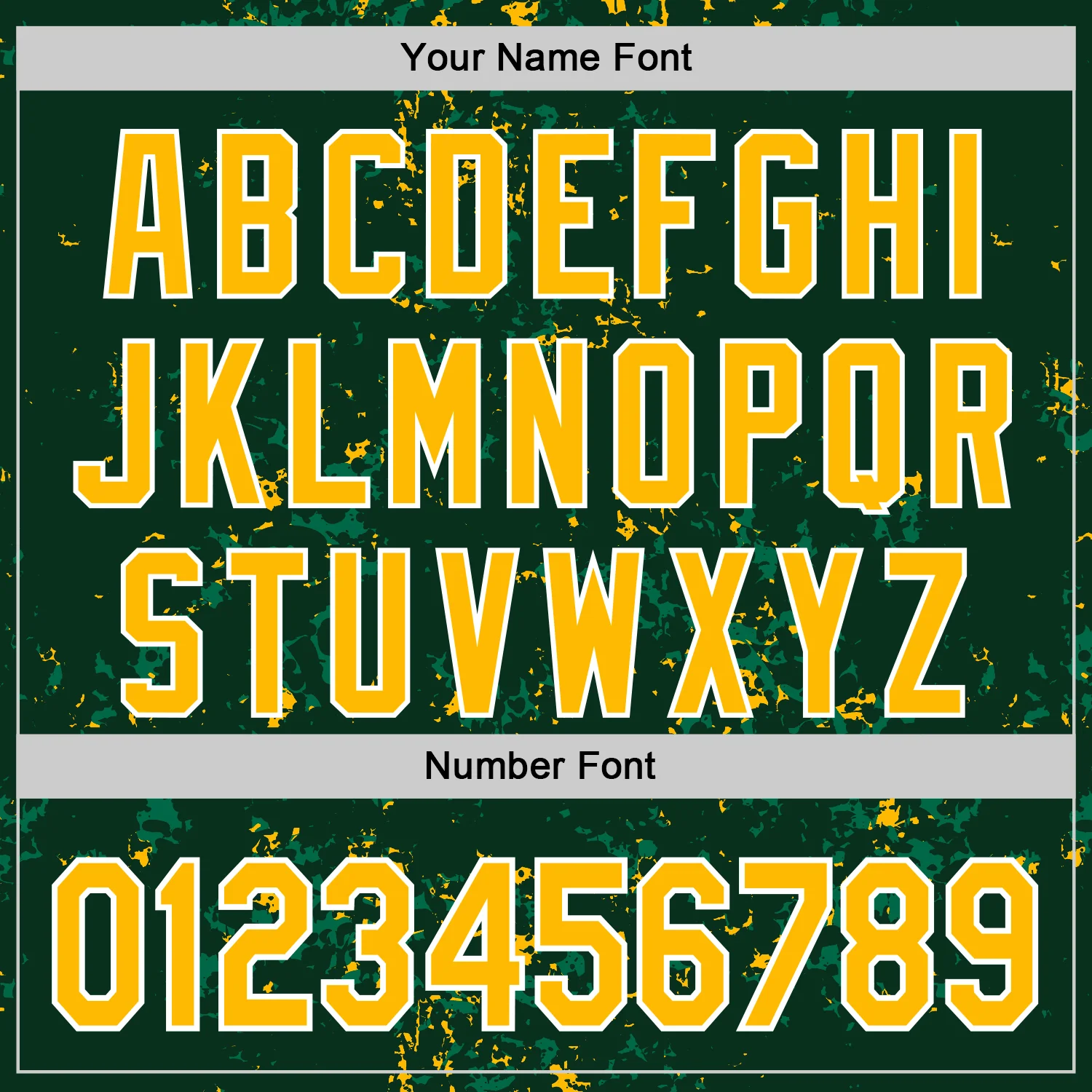 Custom Green Gold Kelly Green-White Fragment Pattern Bomber Full-Snap Varsity Letterman Hoodie Jacket - Image 6