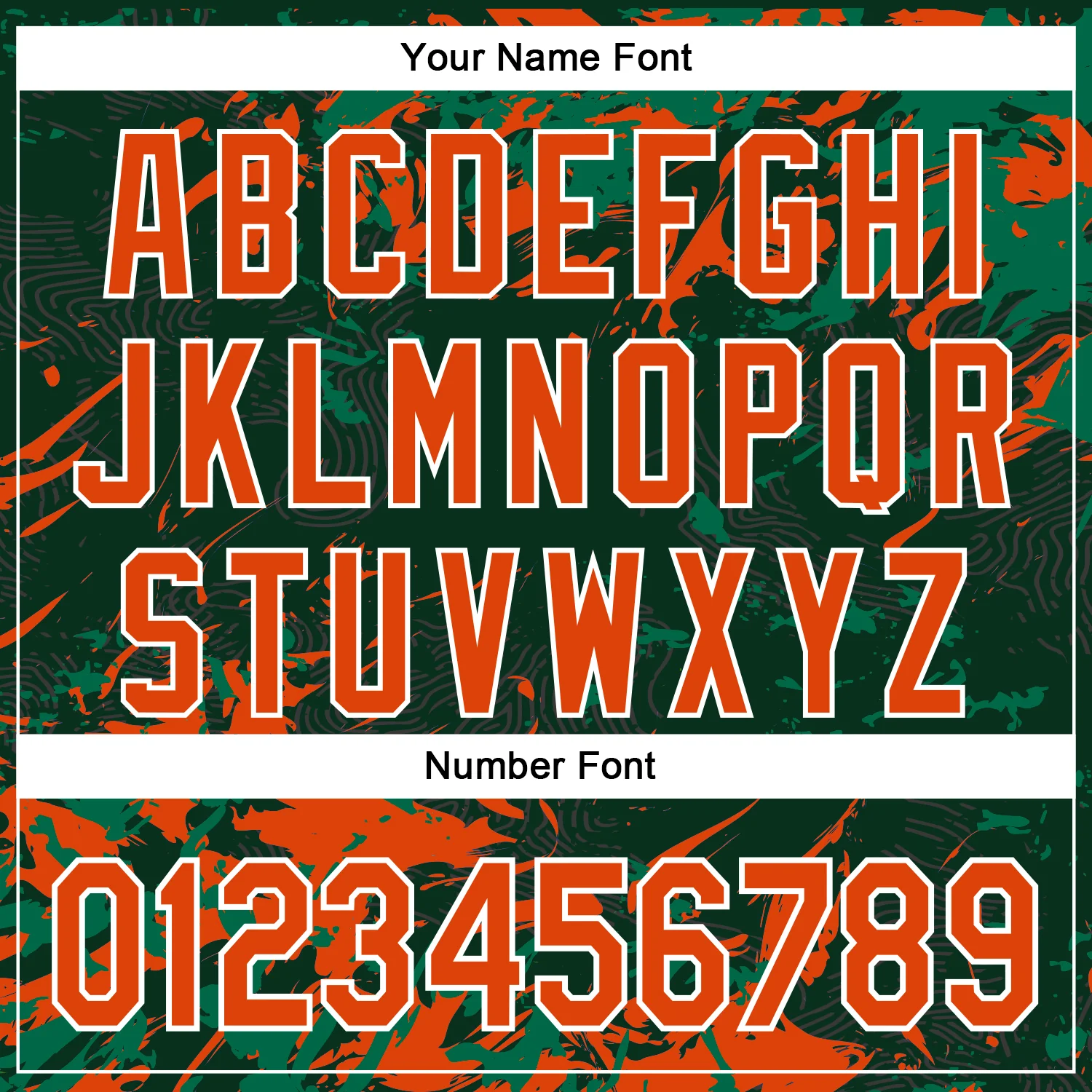 Custom Green Orange Kelly Green-White Splash Bomber Full-Snap Varsity Letterman Hoodie Jacket - Image 6