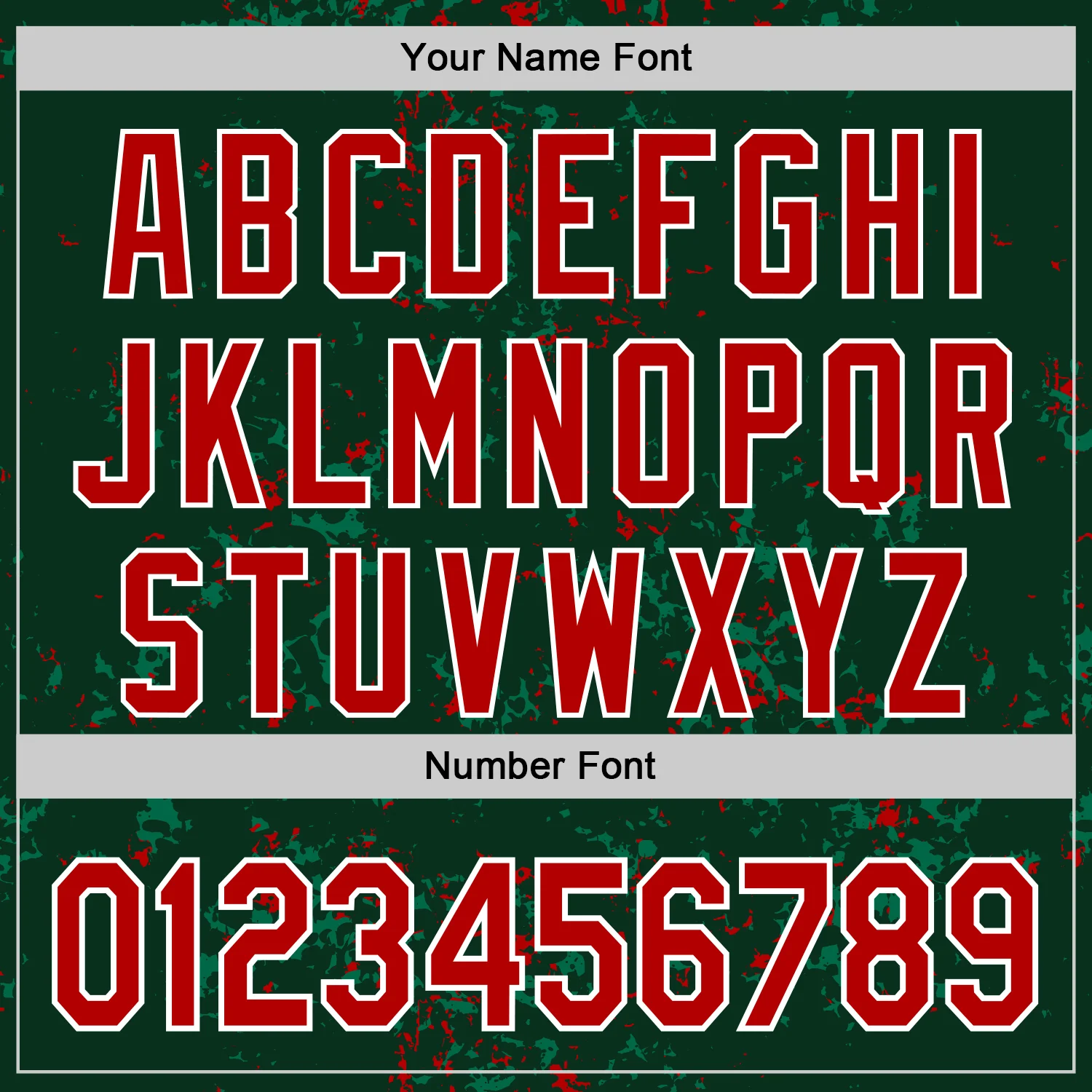 Custom Green Red Kelly Green-White Fragment Pattern Bomber Full-Snap Varsity Letterman Hoodie Jacket - Image 6