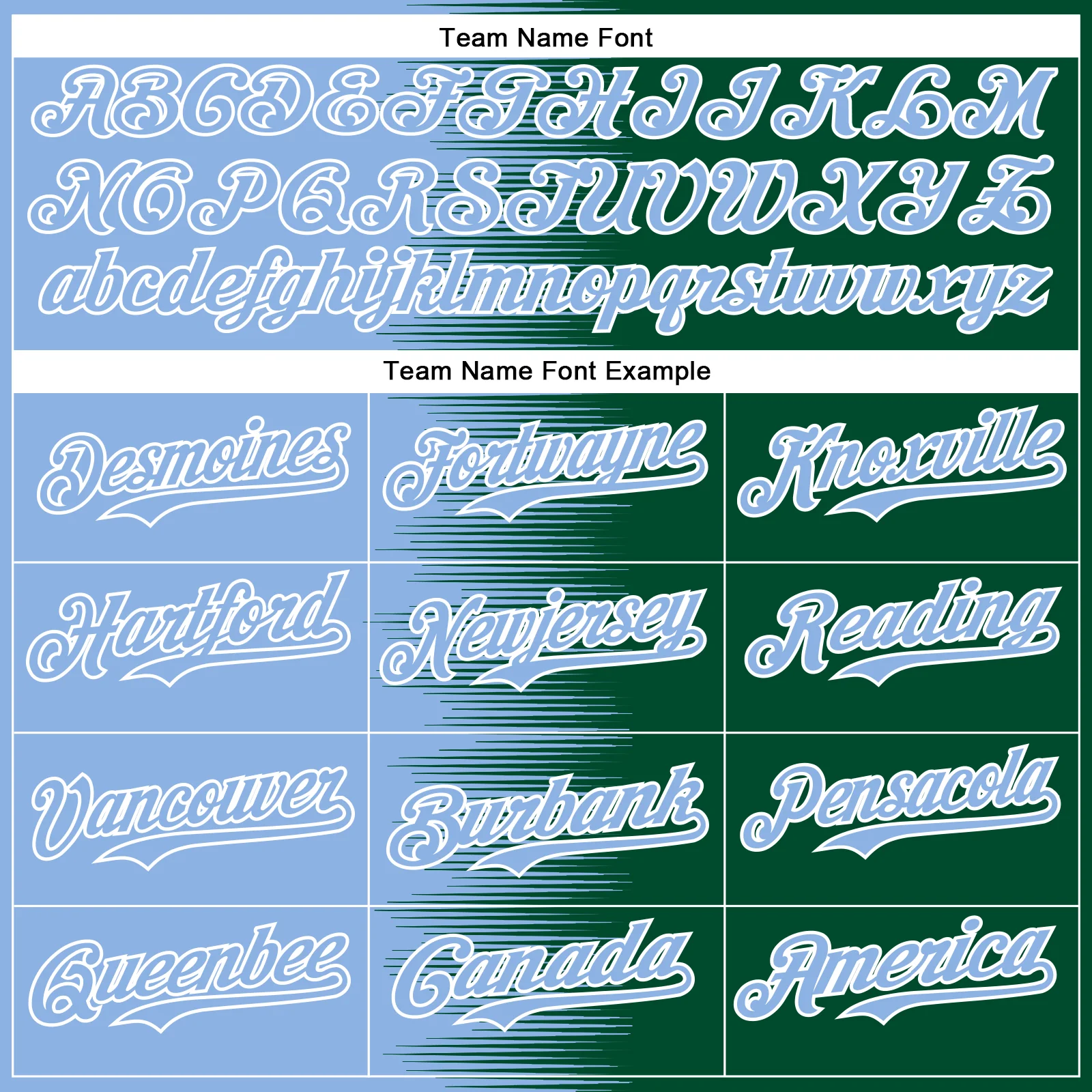 Custom Light Blue Kelly Green-White Gradient Line Bomber Full-Snap Varsity Letterman Hoodie Jacket - Image 5