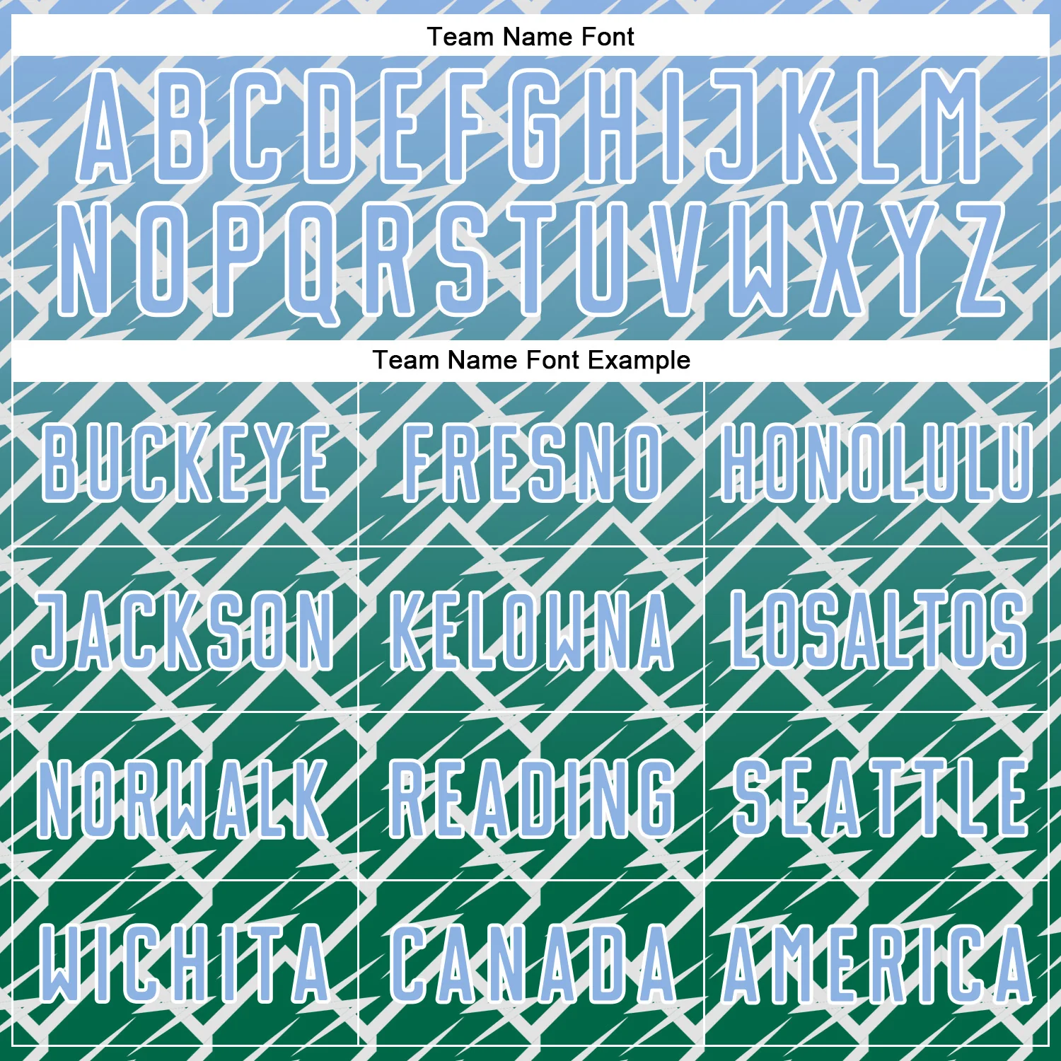 Custom Light Blue Kelly Green-White Lightning Sports Sublimation Soccer Uniform Jersey - Image 5