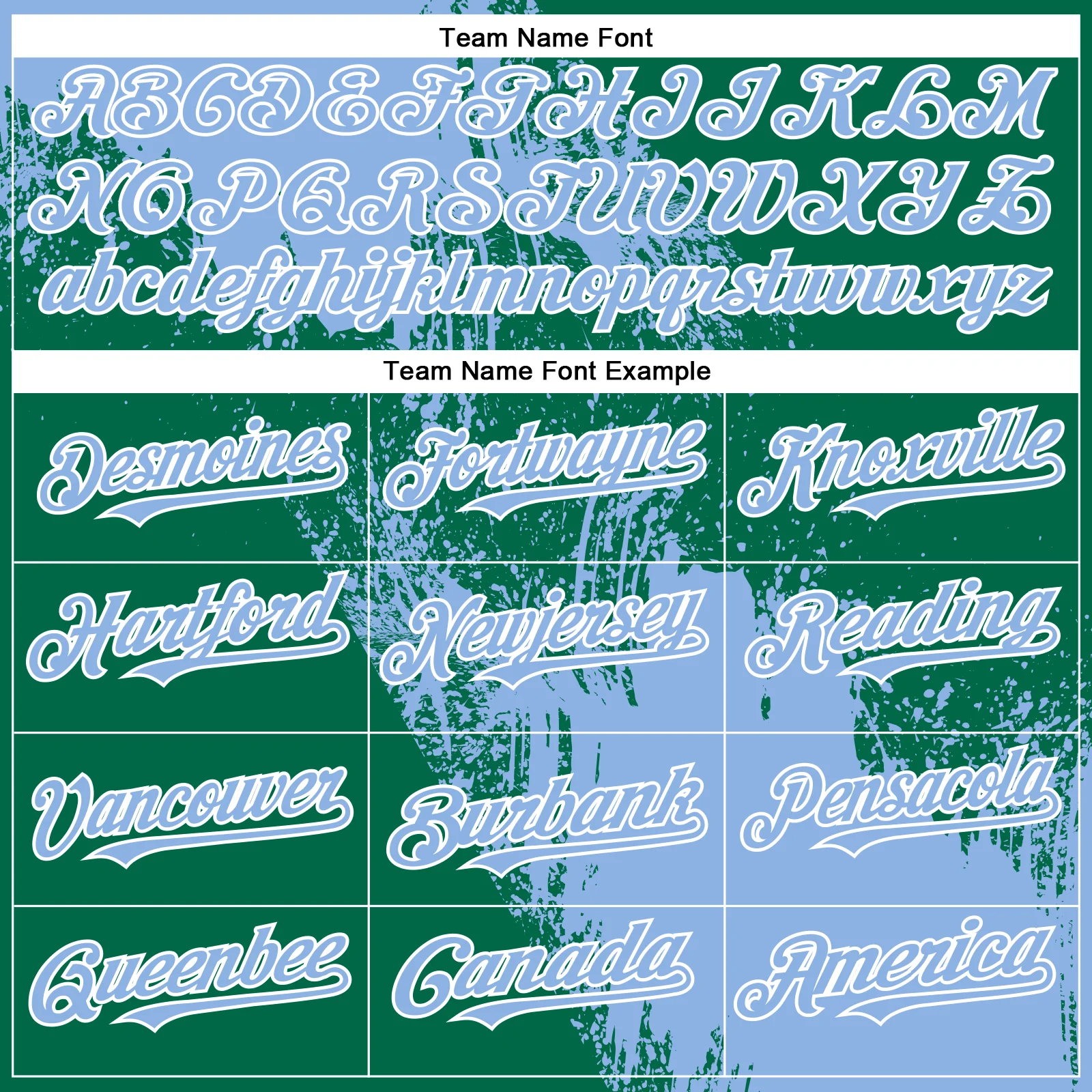 Custom Light Blue Kelly Green-White 3D Pattern Abstract Brush Stroke Two-Button Unisex Softball Jersey - Image 4