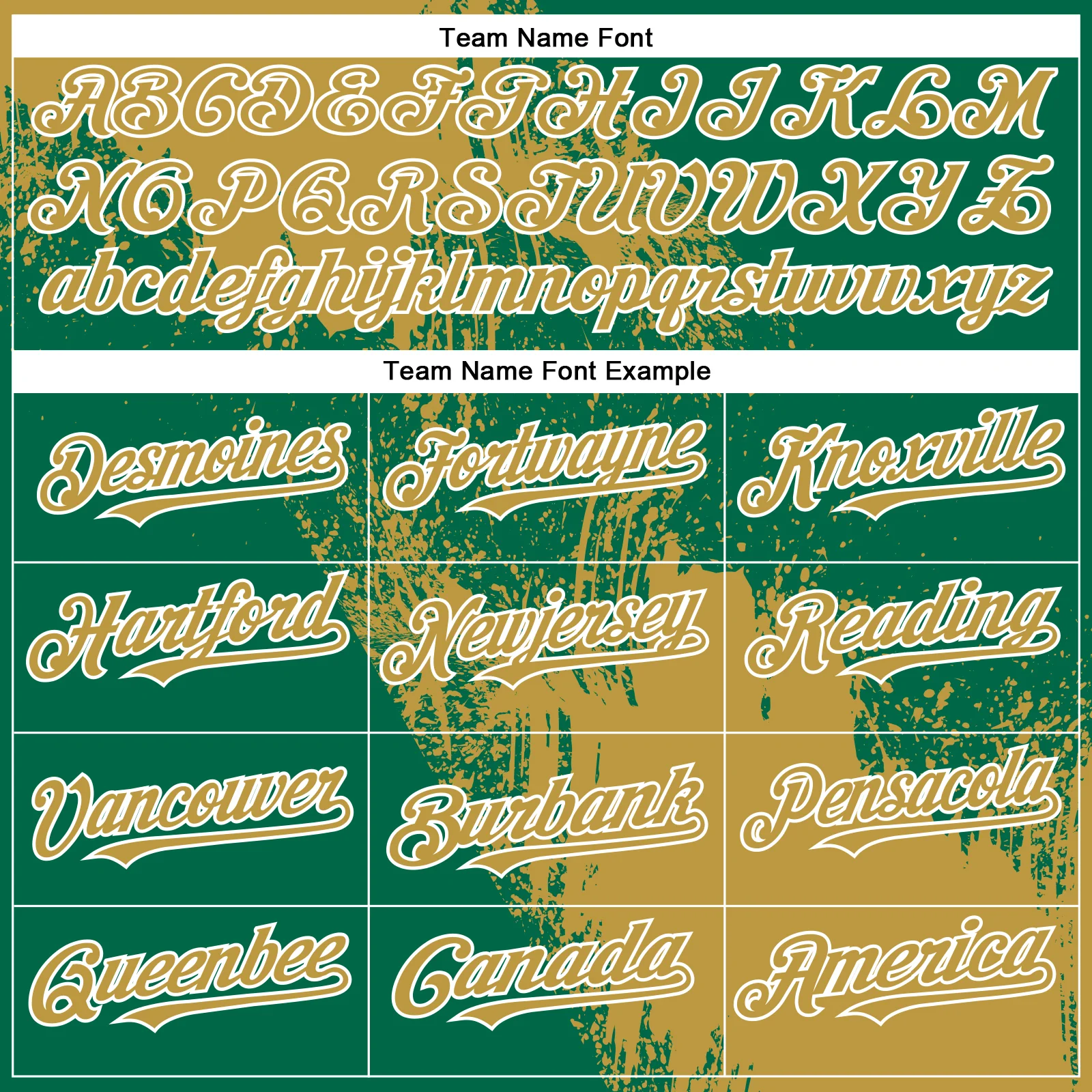 Custom Old Gold Kelly Green-White 3D Pattern Abstract Brush Stroke Two-Button Unisex Softball Jersey - Image 4
