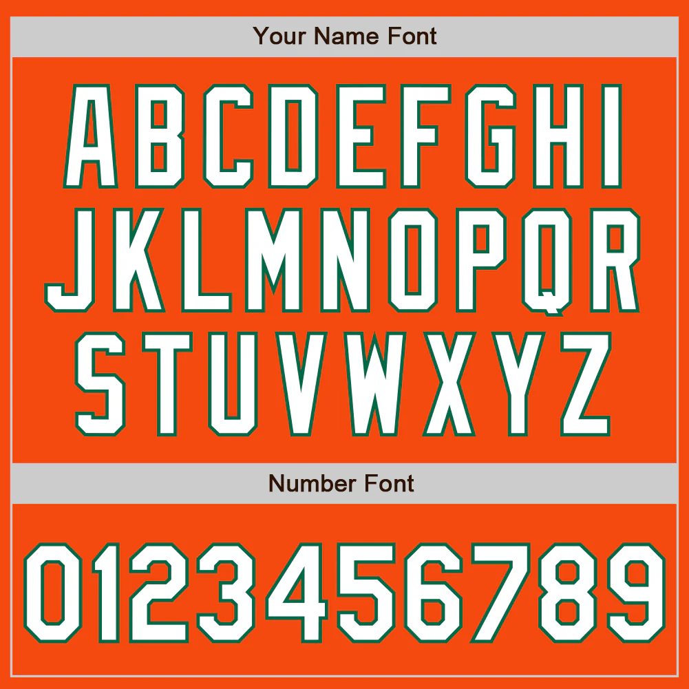 Custom Orange White-Kelly Green Authentic Baseball Jersey - Image 8