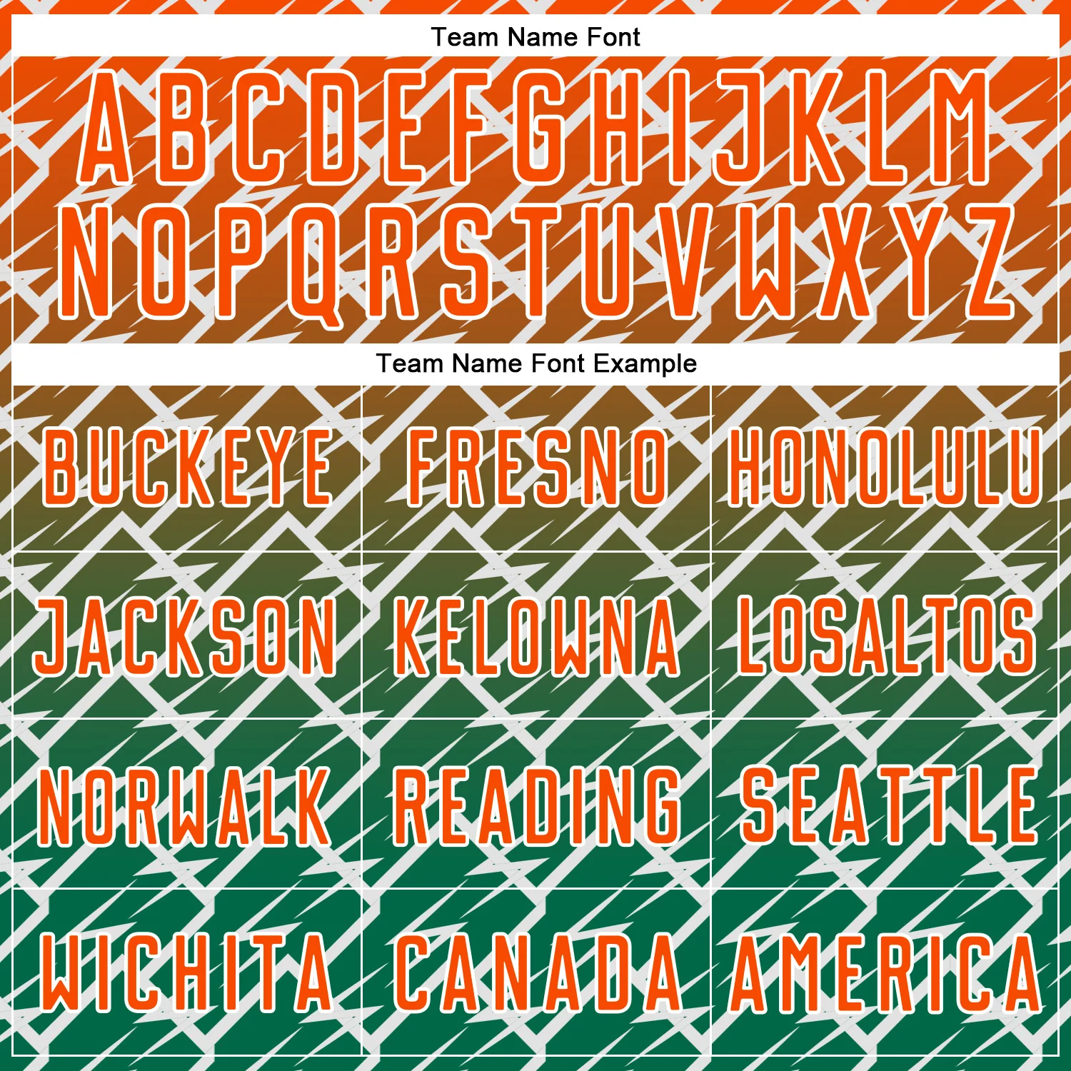 Custom Orange Kelly Green-White Lightning Sports Sublimation Soccer Uniform Jersey - Image 5