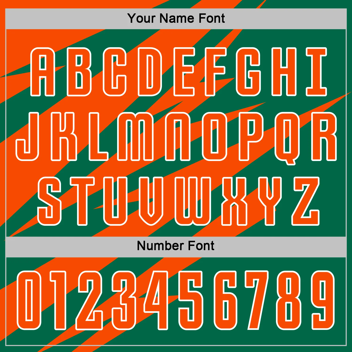 Custom Orange Kelly Green-White Abstract Line Sports Sublimation Soccer Uniform Jersey - Image 6