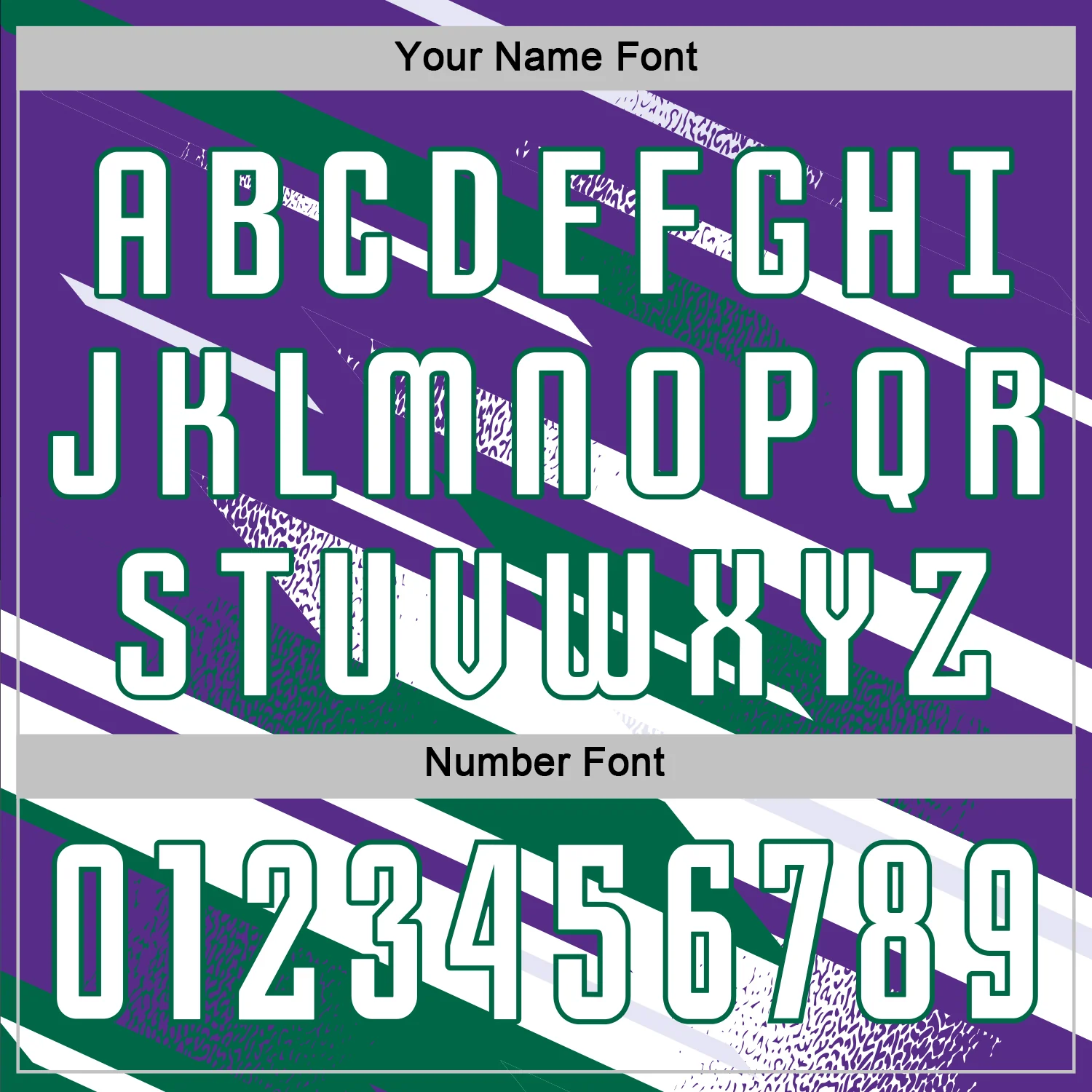 Custom Purple White-Kelly Green Grunge Stripe And Grainy Sports Sublimation Soccer Uniform Jersey - Image 6
