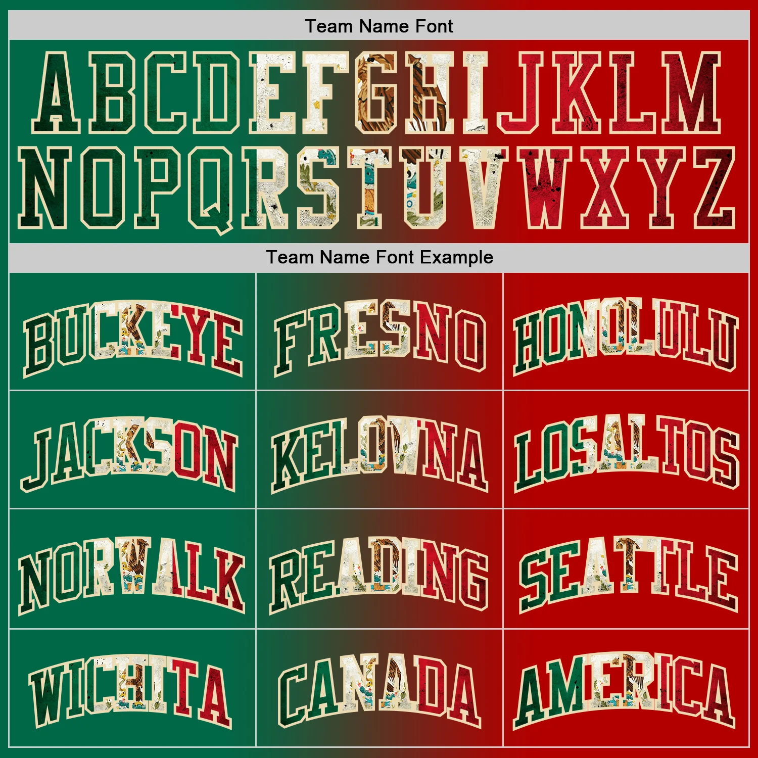 Custom Red Vintage Mexican Flag Kelly Green-Cream Authentic Gradient Fashion Basketball Jersey - Image 4