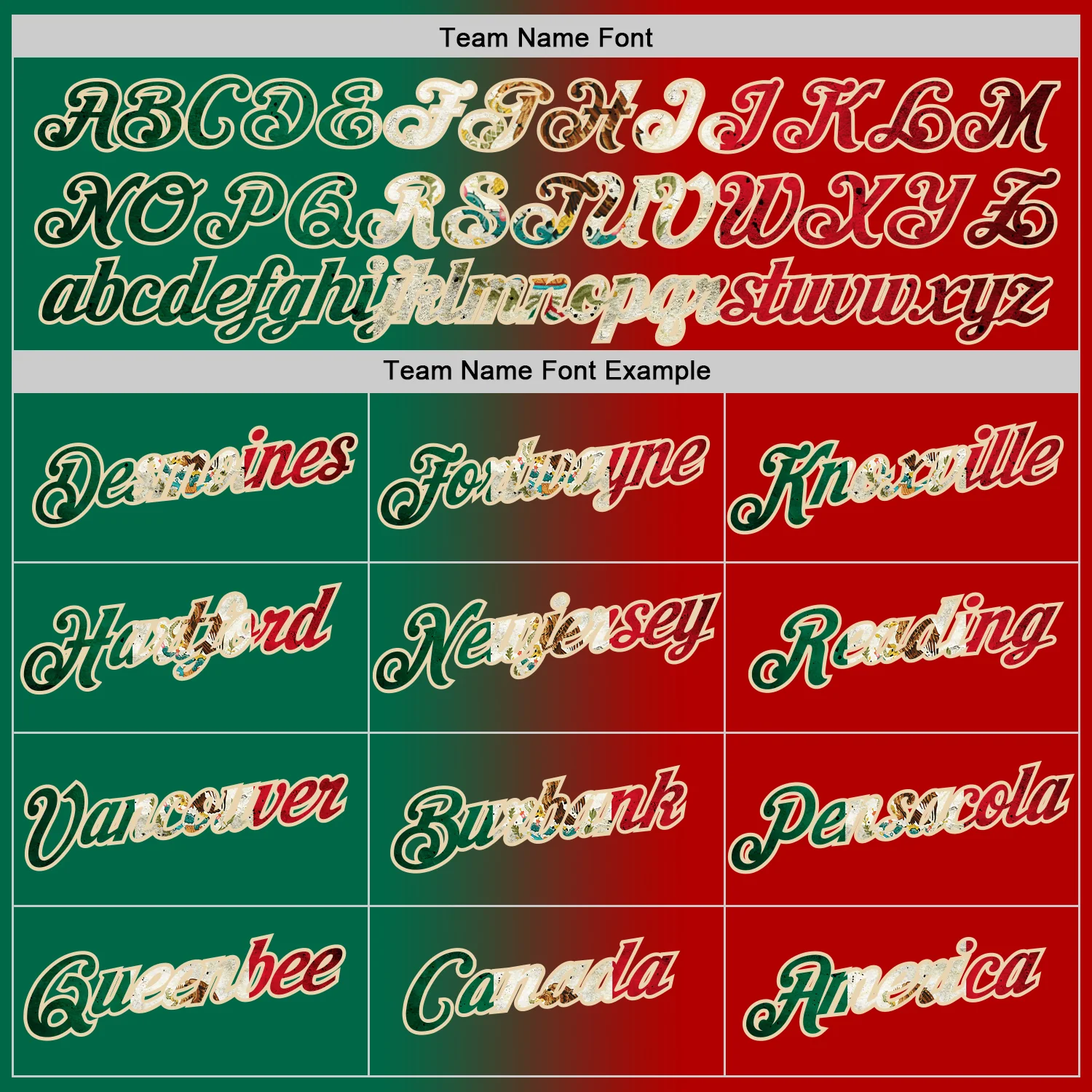 Custom Red Vintage Mexican Flag Kelly Green-City Cream Gradient Fashion Performance T-Shirt - Image 4