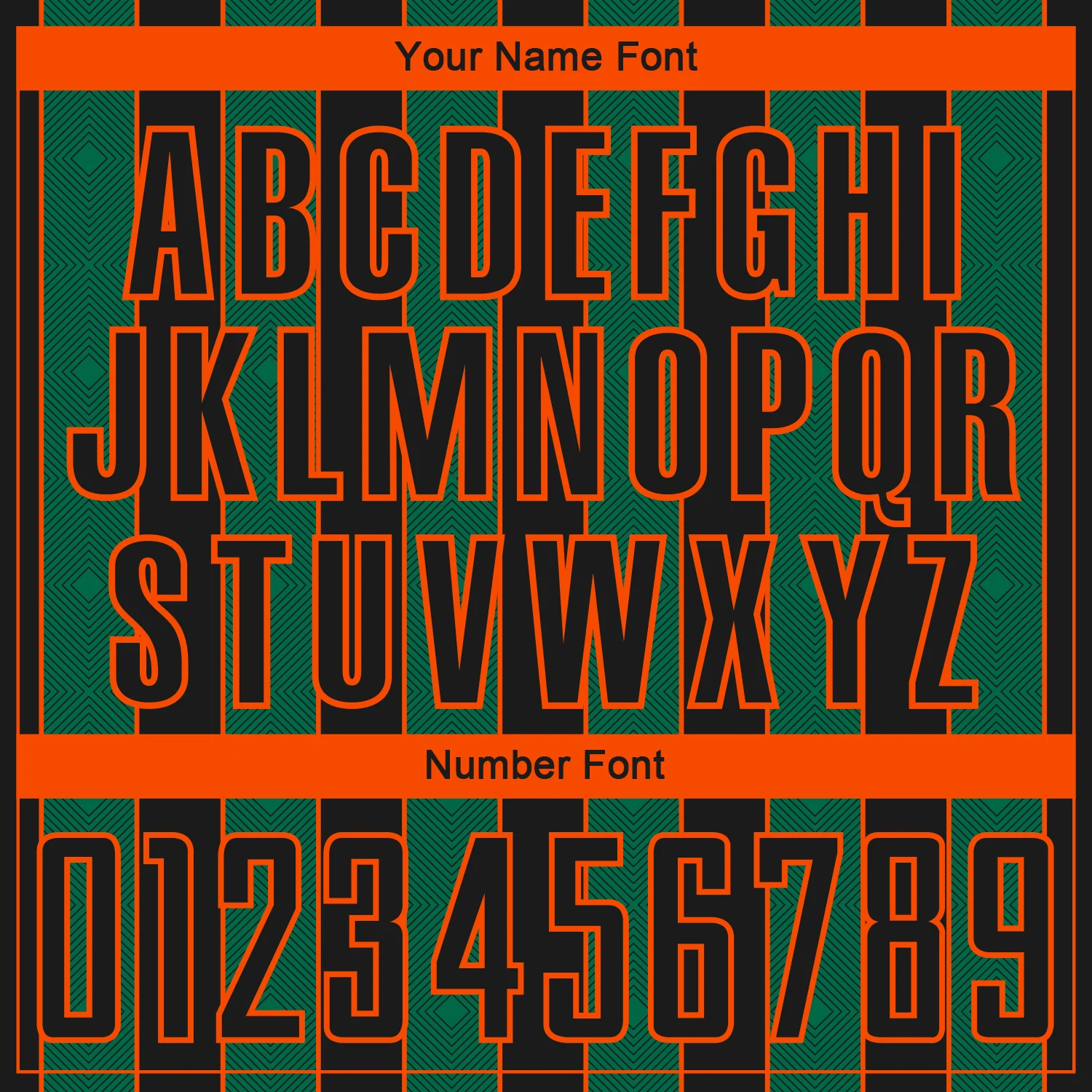 Custom Black Kelly Green-Orange Pinstripe Line Sports Sublimation Soccer Uniform Jersey - Image 6