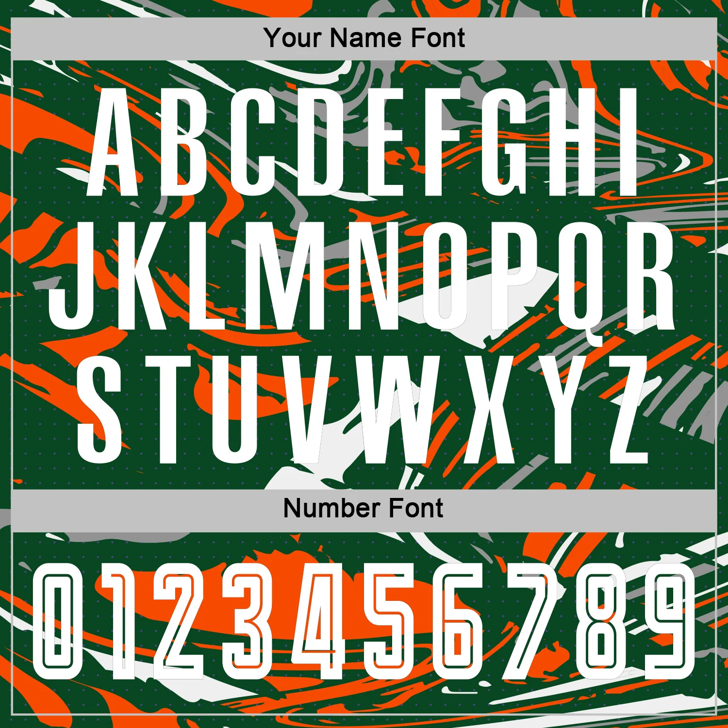 Custom Figure White Kelly Green-Orang Fluid Art Splash Sublimation Soccer Uniform Jersey - Image 6