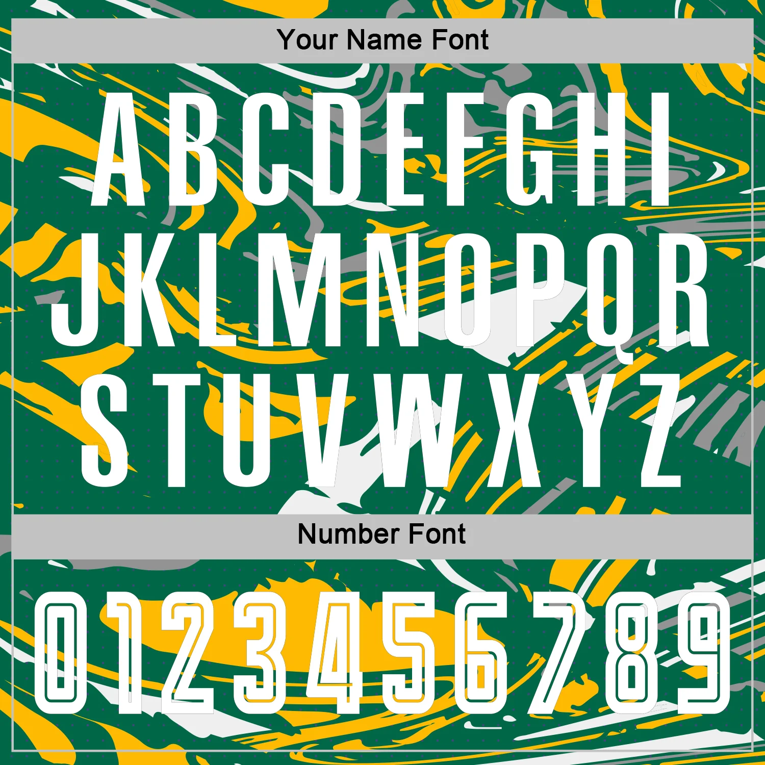 Custom Figure White Kelly Green-Gold Fluid Art Splash Sublimation Soccer Uniform Jersey - Image 6