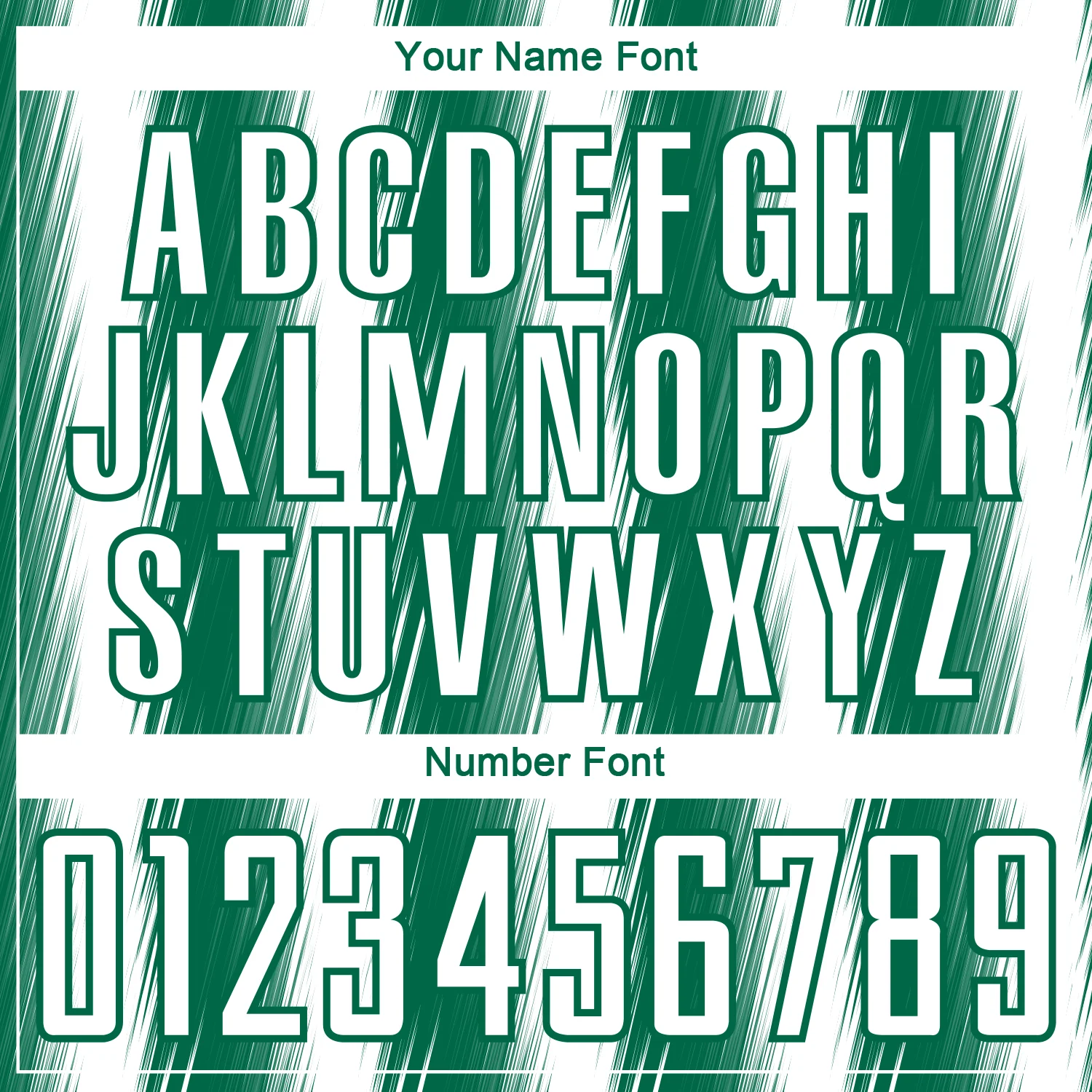 Custom Kelly Green White Vertical Brush Stroke Stripes Sublimation Soccer Uniform Jersey - Image 6