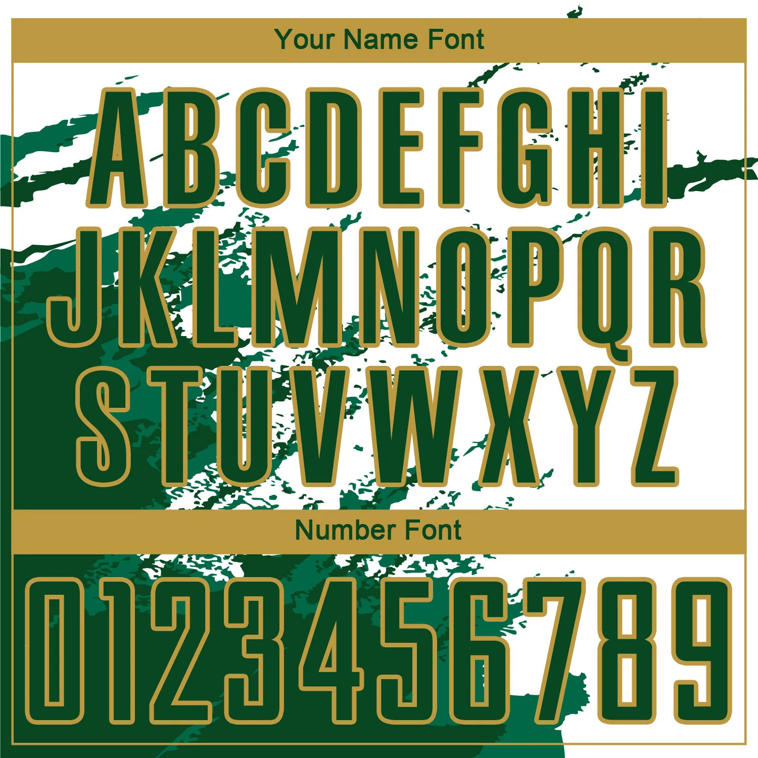 Custom White Green Kelly Green-Gold Abstract Fragment Art Splash Sublimation Soccer Uniform Jersey - Image 6